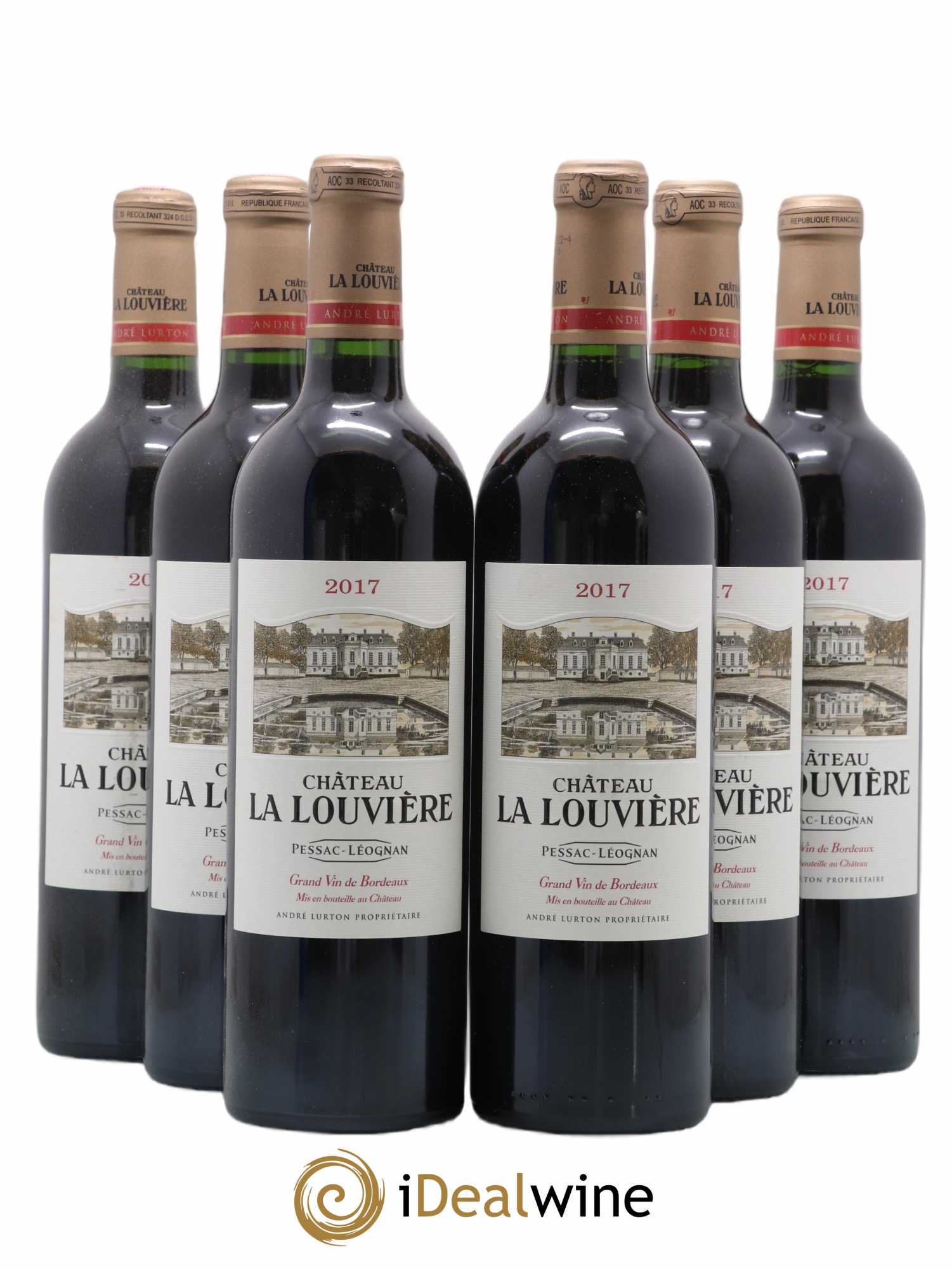 Château la Louvière 2017 - Lot de 6 bouteilles - 0