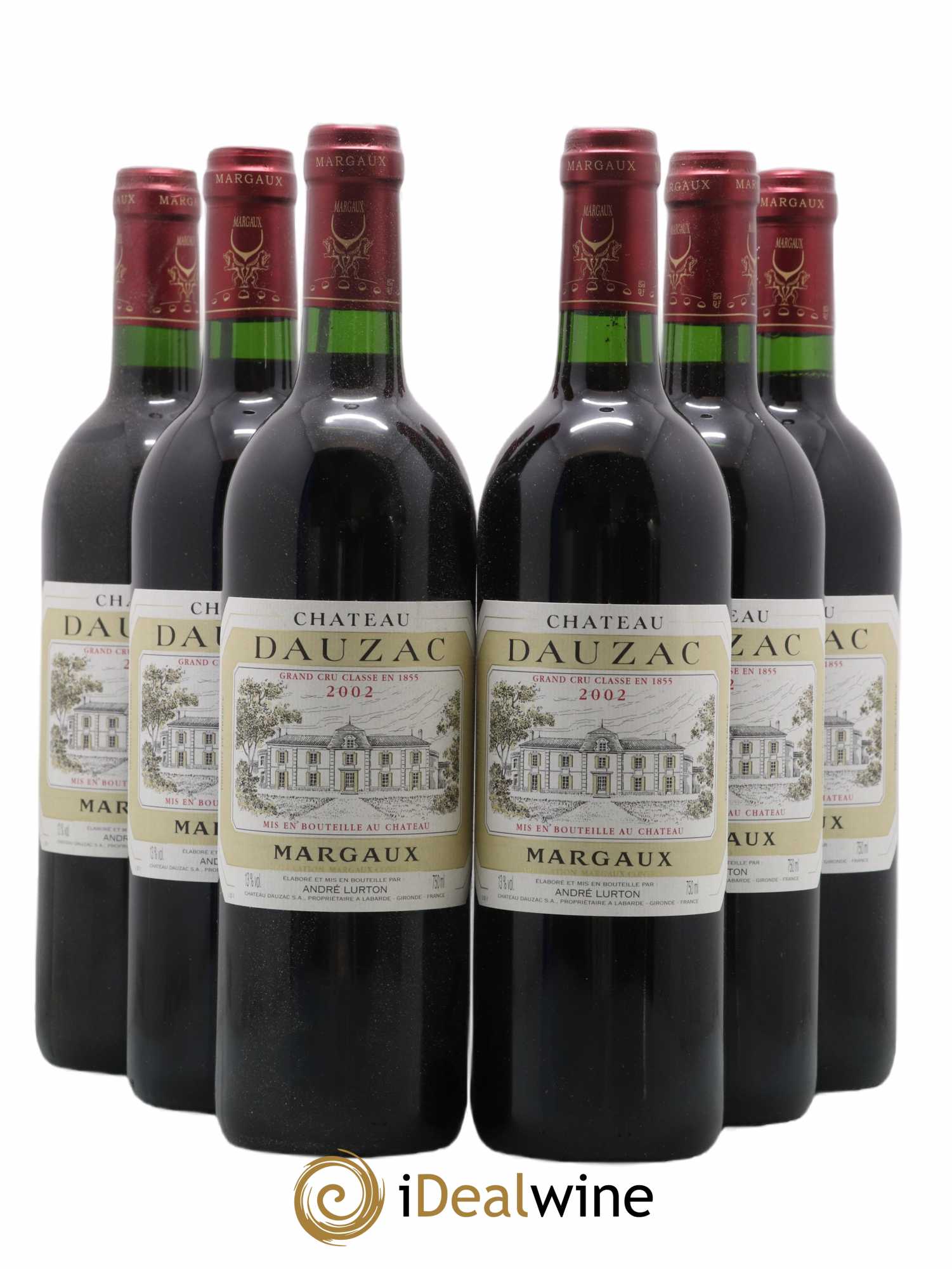 Château Dauzac 5ème Grand Cru Classé 2002 - Lot de 6 bouteilles - 0