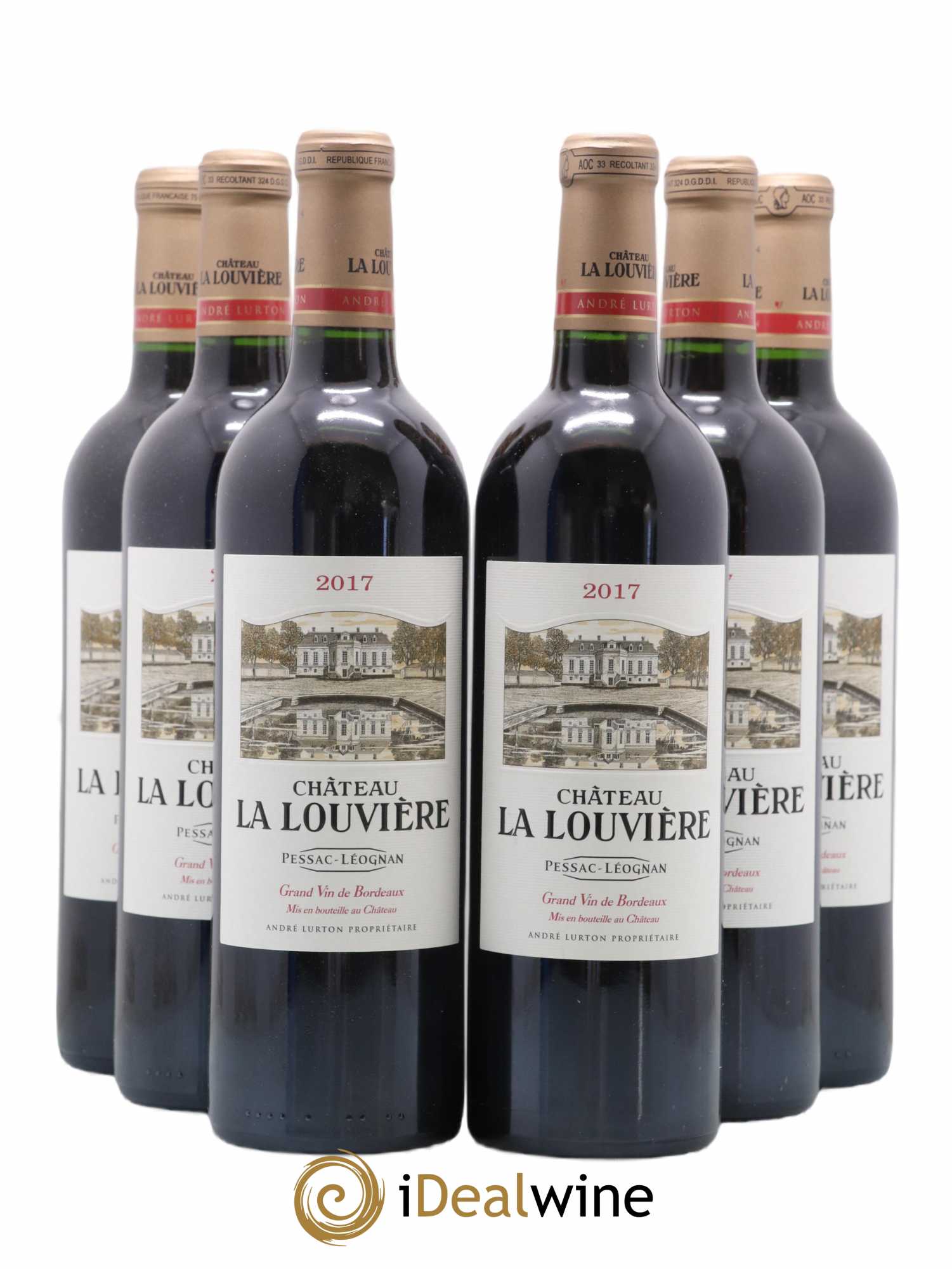 Château la Louvière 2017 - Lot de 6 bouteilles - 0