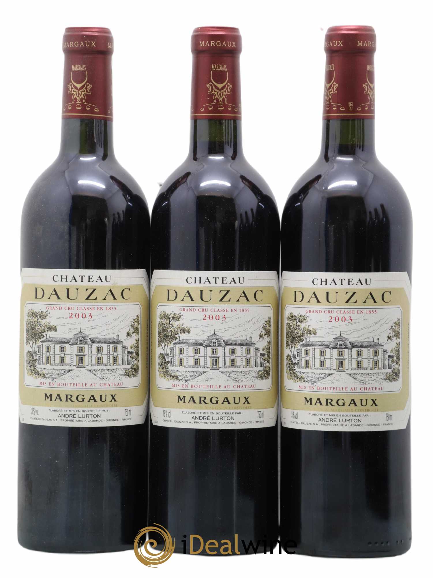 Château Dauzac 5ème Grand Cru Classé 2003 - Lot de 6 bouteilles - 1