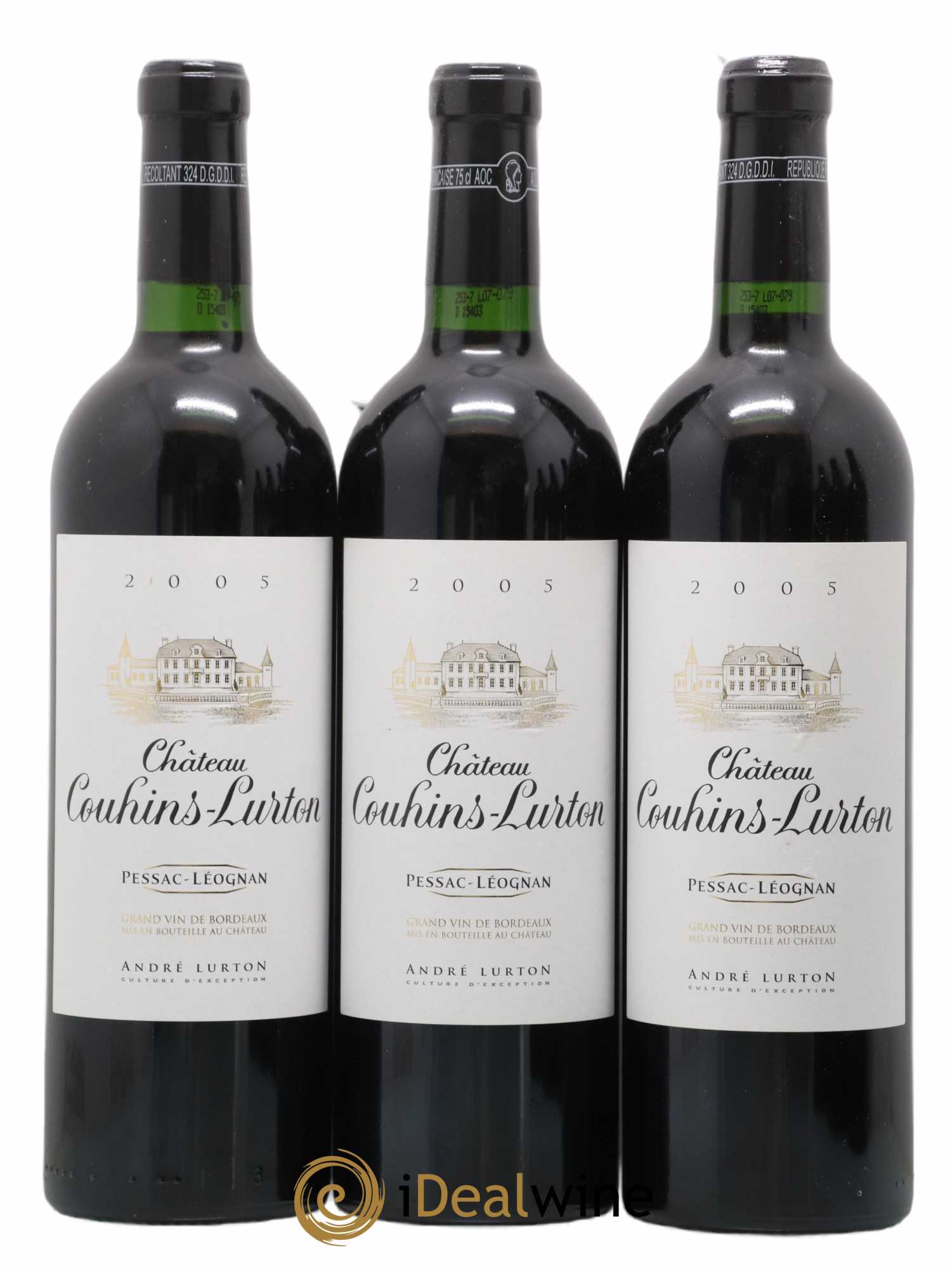 Château Couhins-Lurton 2005 - Lot de 6 bouteilles - 1