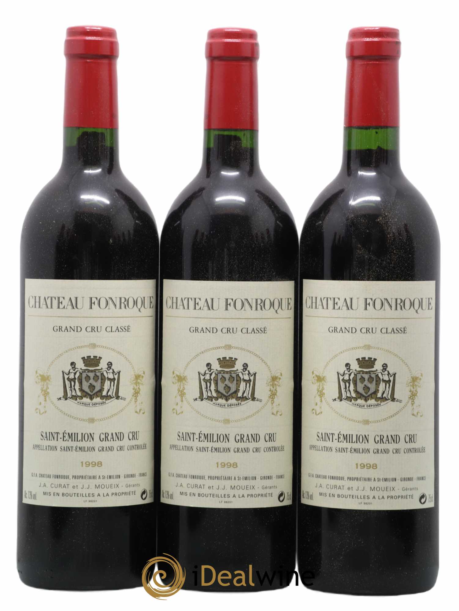 Château Fonroque Grand Cru Classé 1998 - Lot de 12 bouteilles - 1