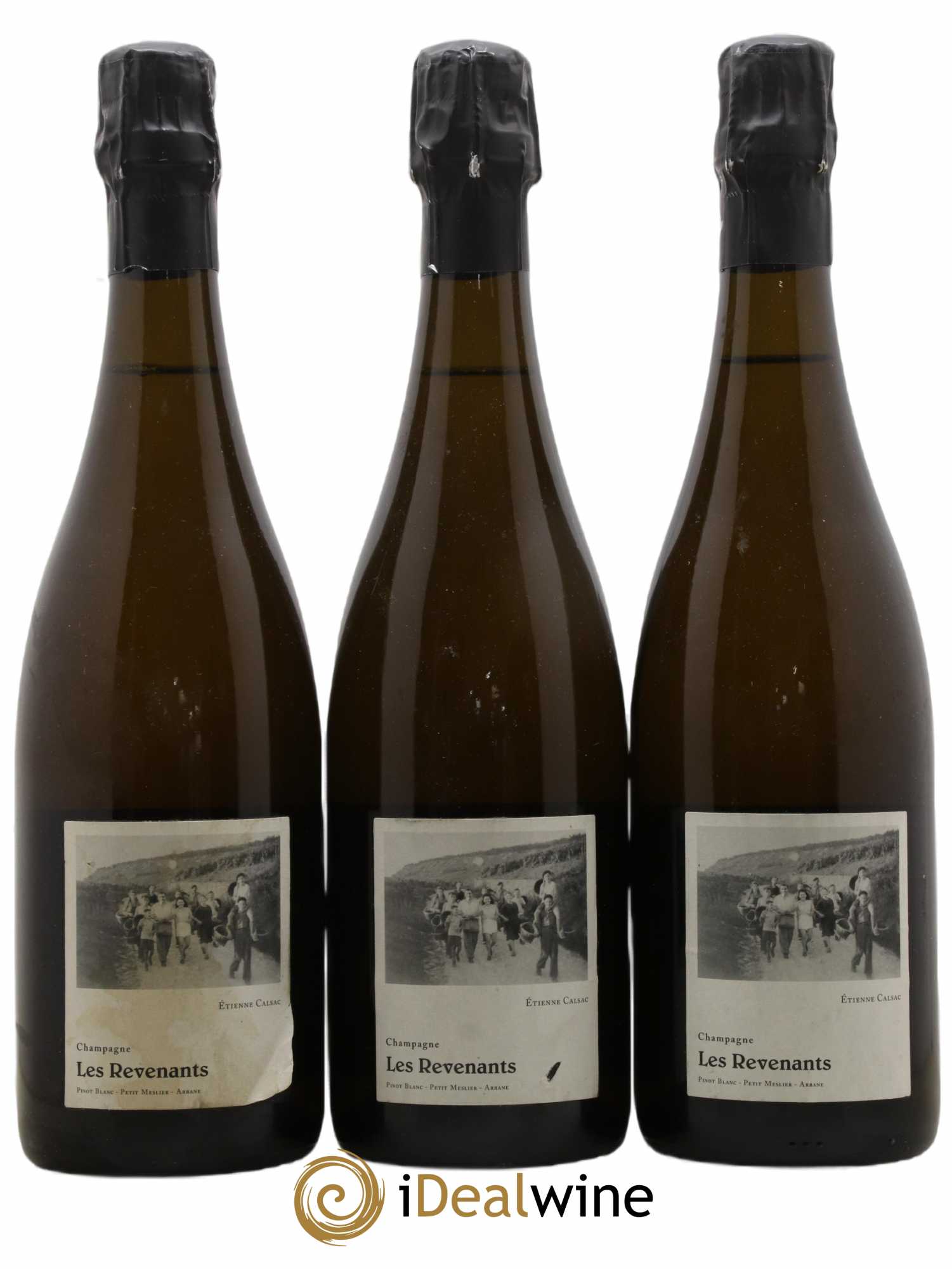 Les Revenants Blanc de Blancs Extra-Brut Etienne Calsac - Lot de 3 bouteilles - 0