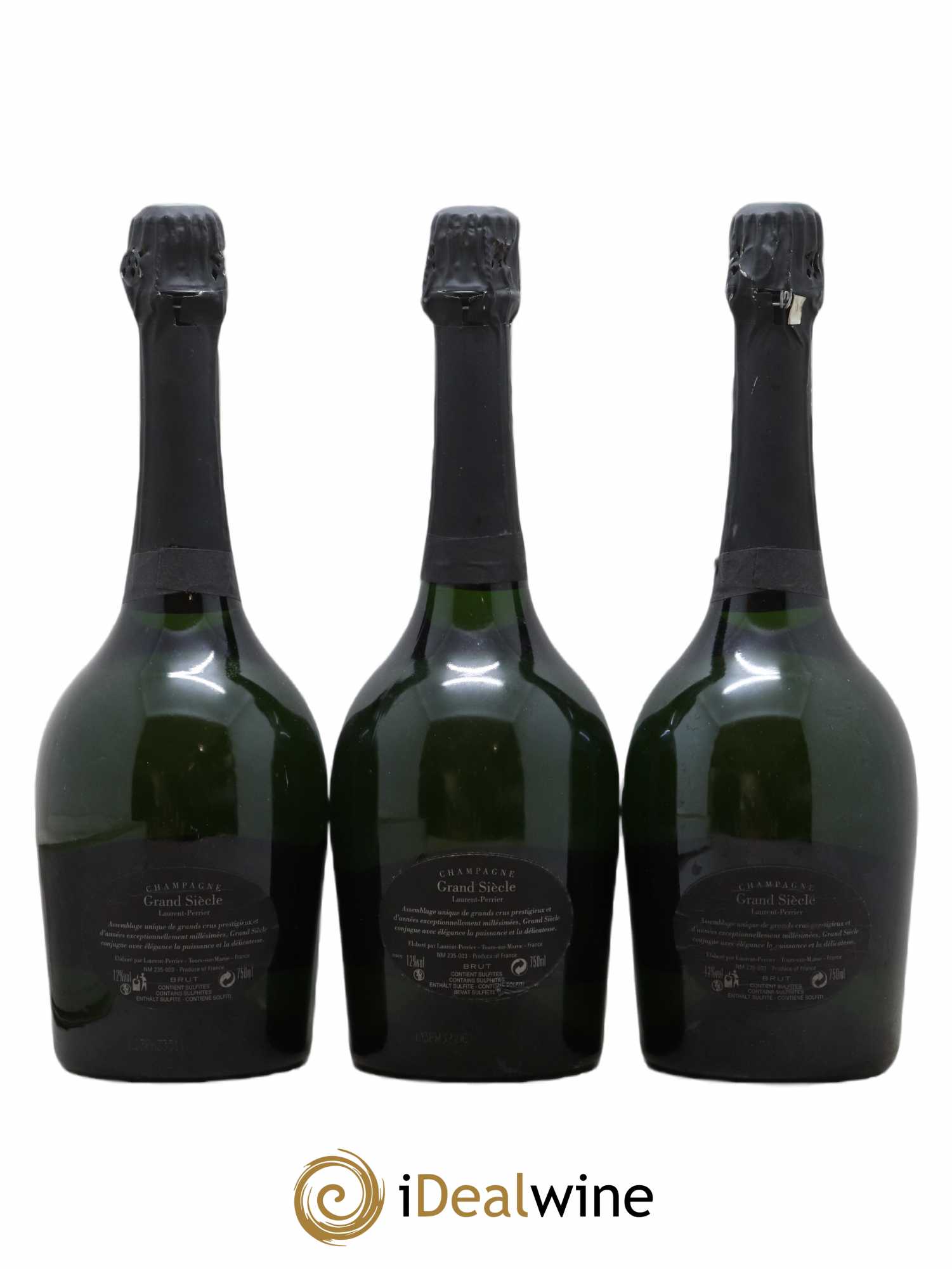 Grand Siècle Laurent Perrier - Lot of 3 bottles - 1
