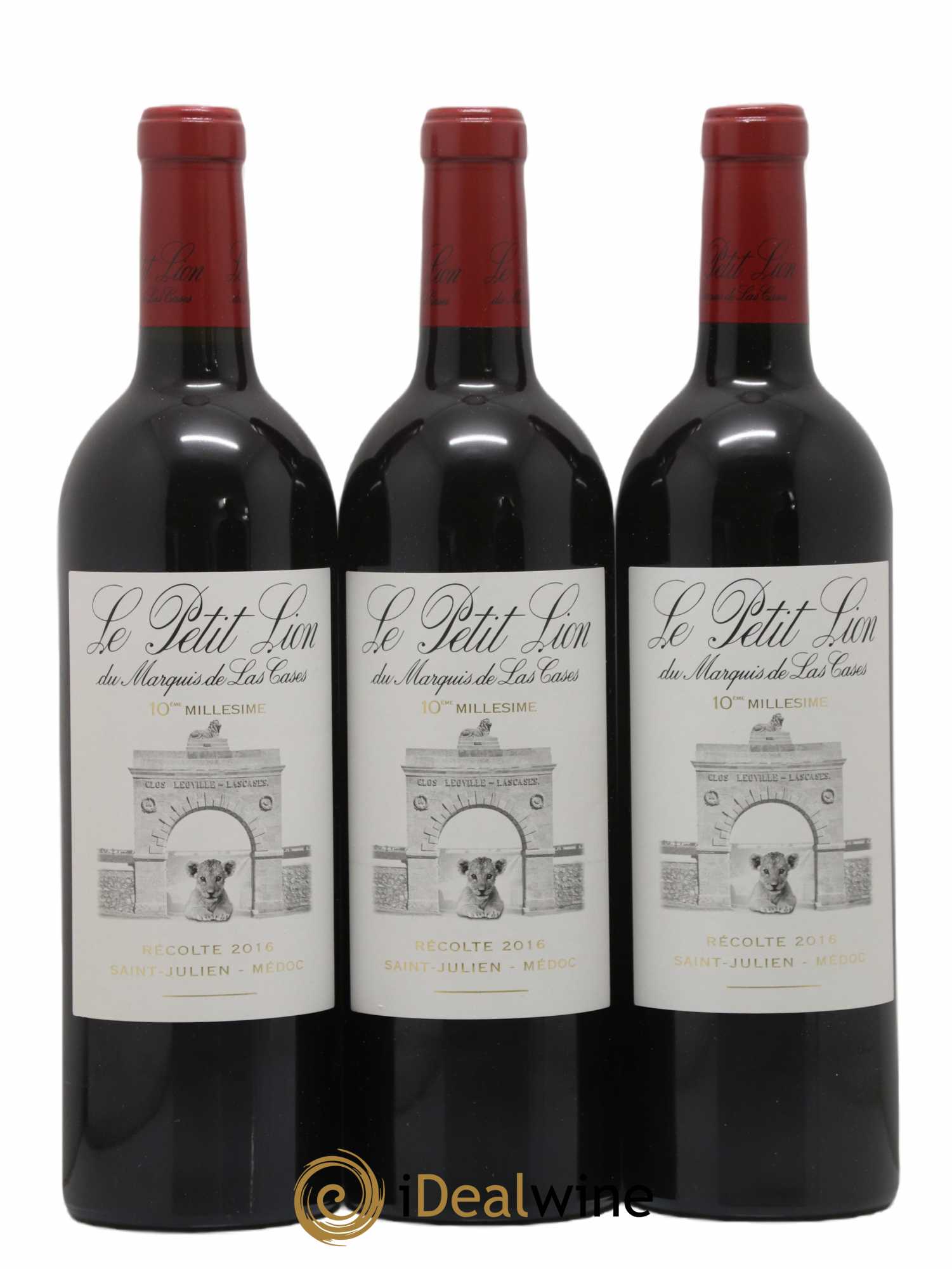 Le Petit Lion du Marquis de Las Cases Second Vin 2016 - Lot de 3 bouteilles - 0