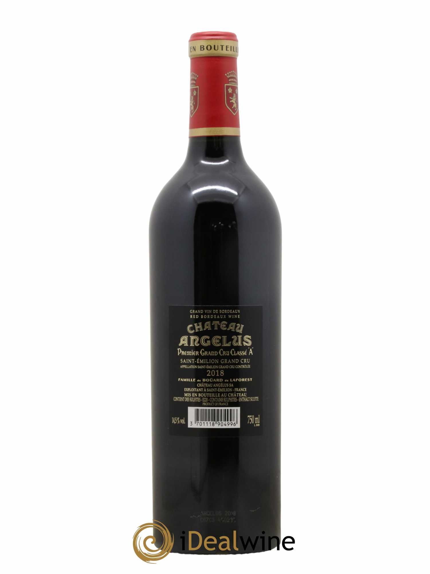 Château Angélus 1er Grand Cru Classé A 2018 - Posten von 1 Flasche - 1