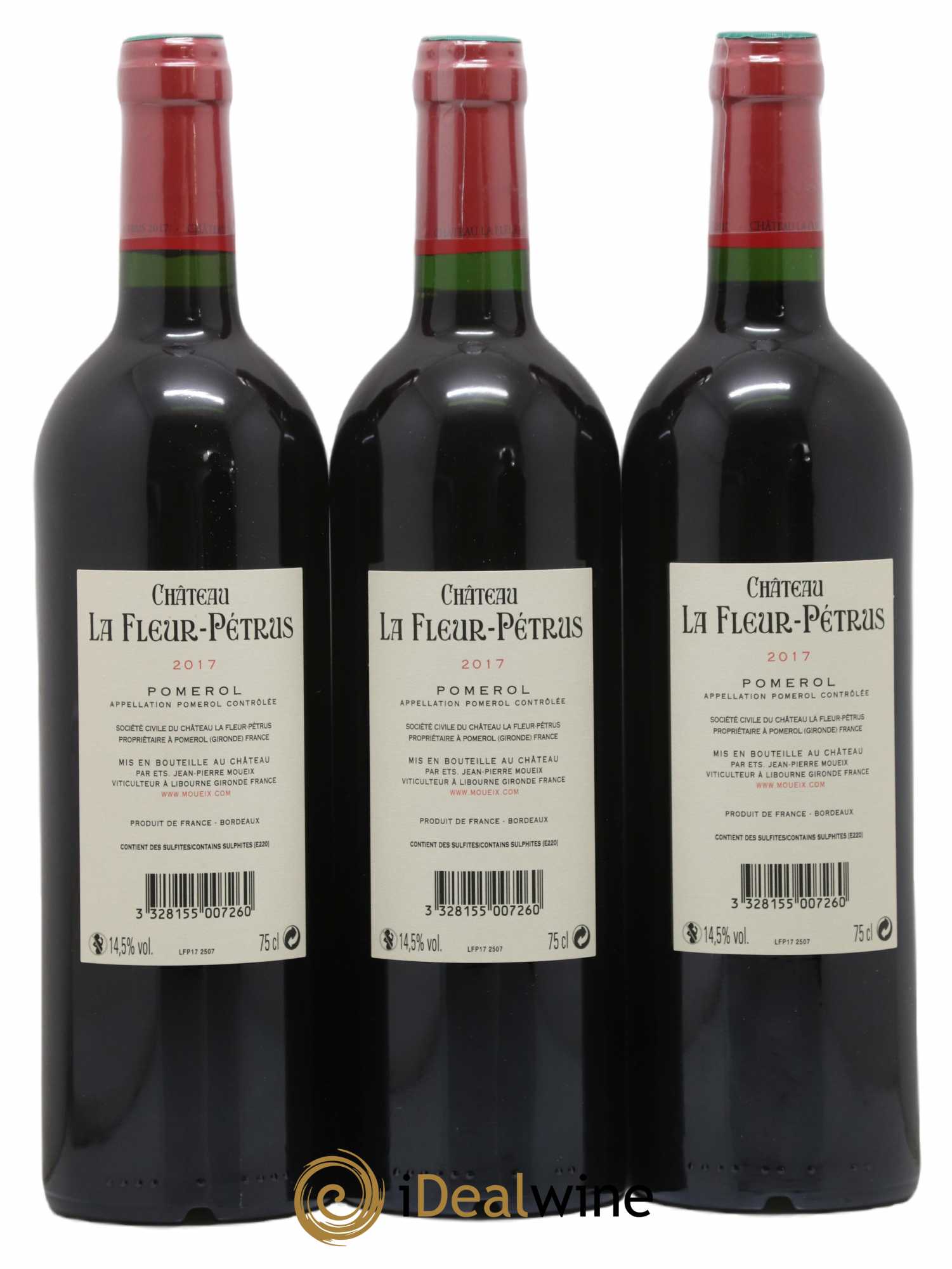 Château la Fleur Petrus 2017 - Lot of 3 bottles - 1
