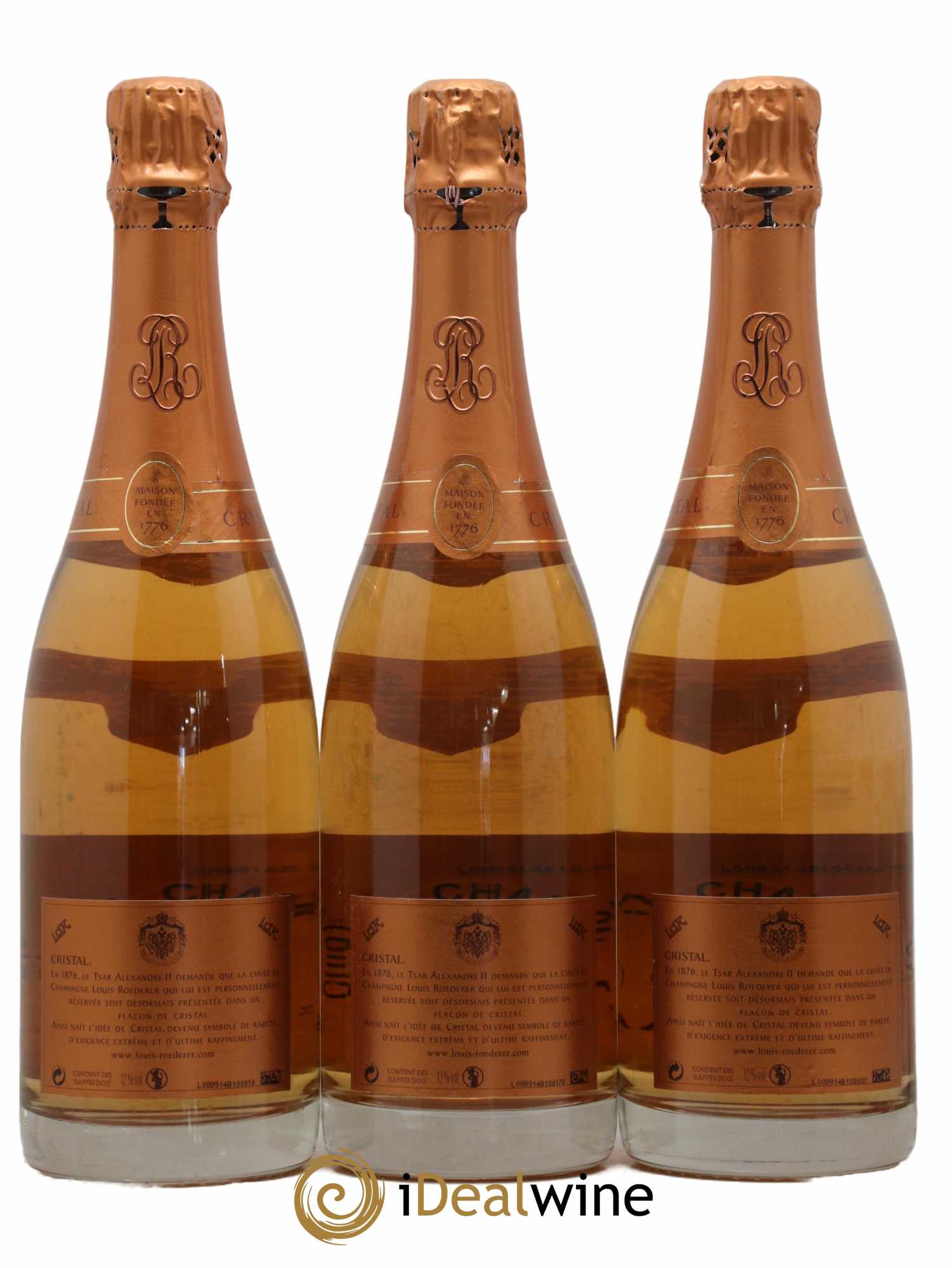 Cristal Louis Roederer 2004 - Lot de 3 bouteilles - 1
