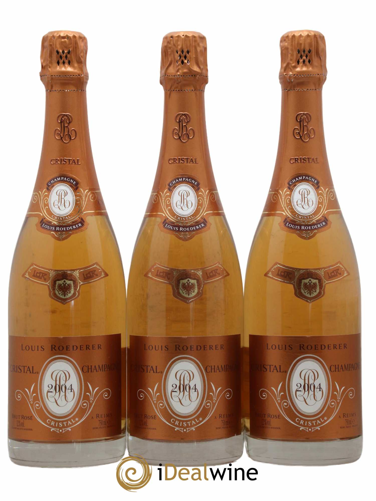 Cristal Louis Roederer 2004 - Lot de 3 bouteilles - 0