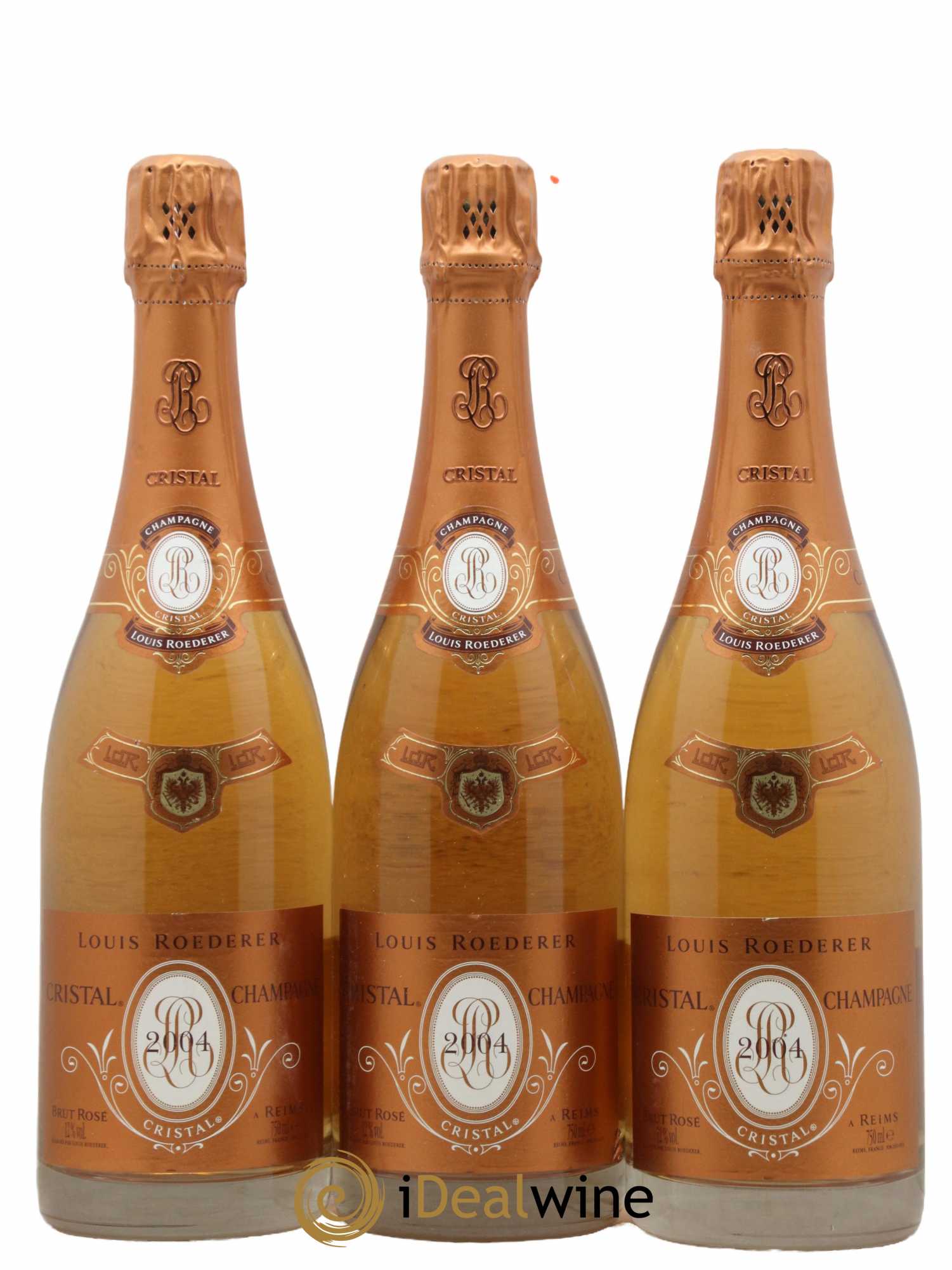 Cristal Louis Roederer 2004 - Lotto di 3 bottiglie - 0