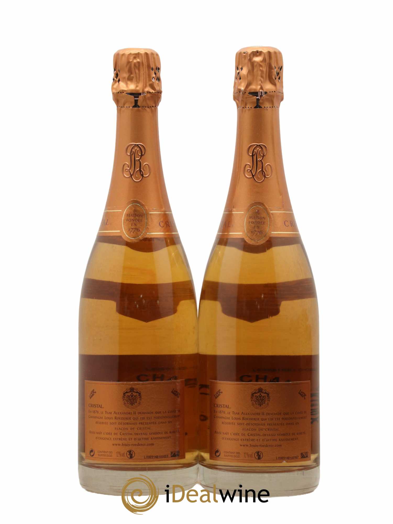 Cristal Louis Roederer 2004 - Lot de 2 bouteilles - 1