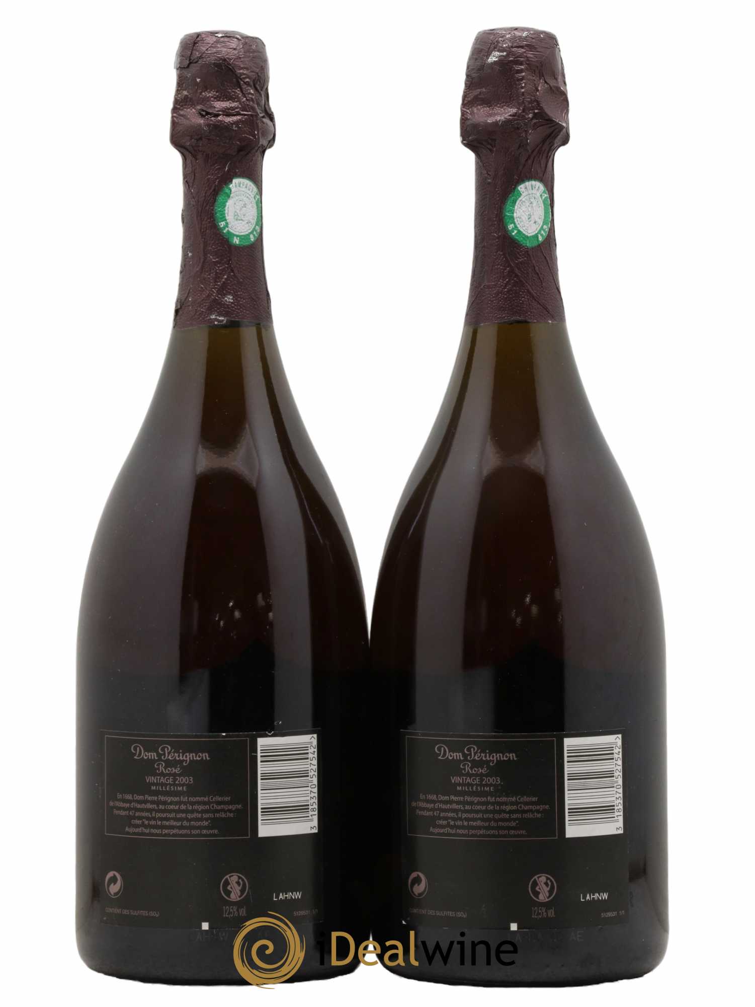 Brut Dom Pérignon 2003 - Posten von 2 Flaschen - 1