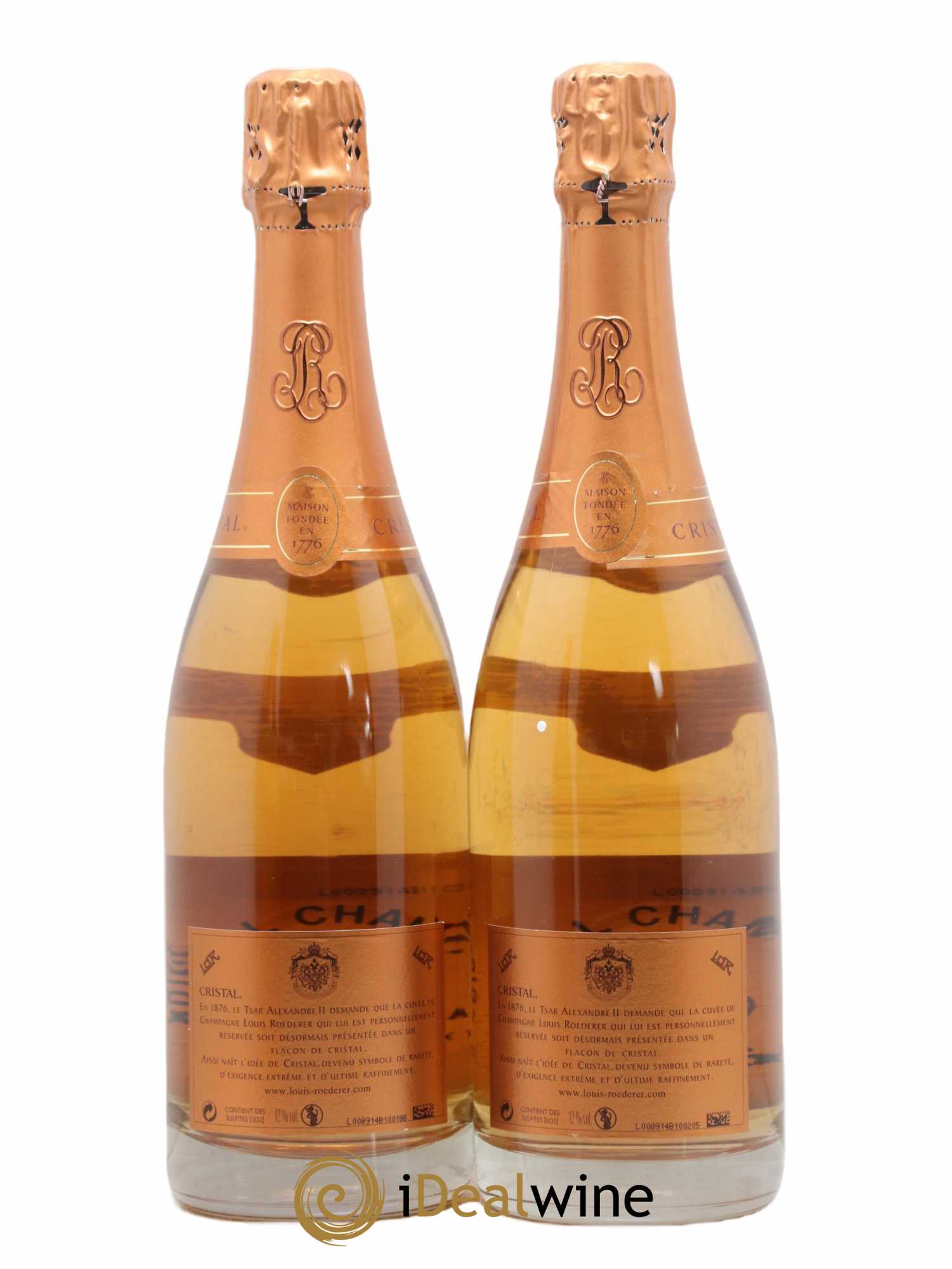 Cristal Louis Roederer 2004 - Lot de 2 bouteilles - 1