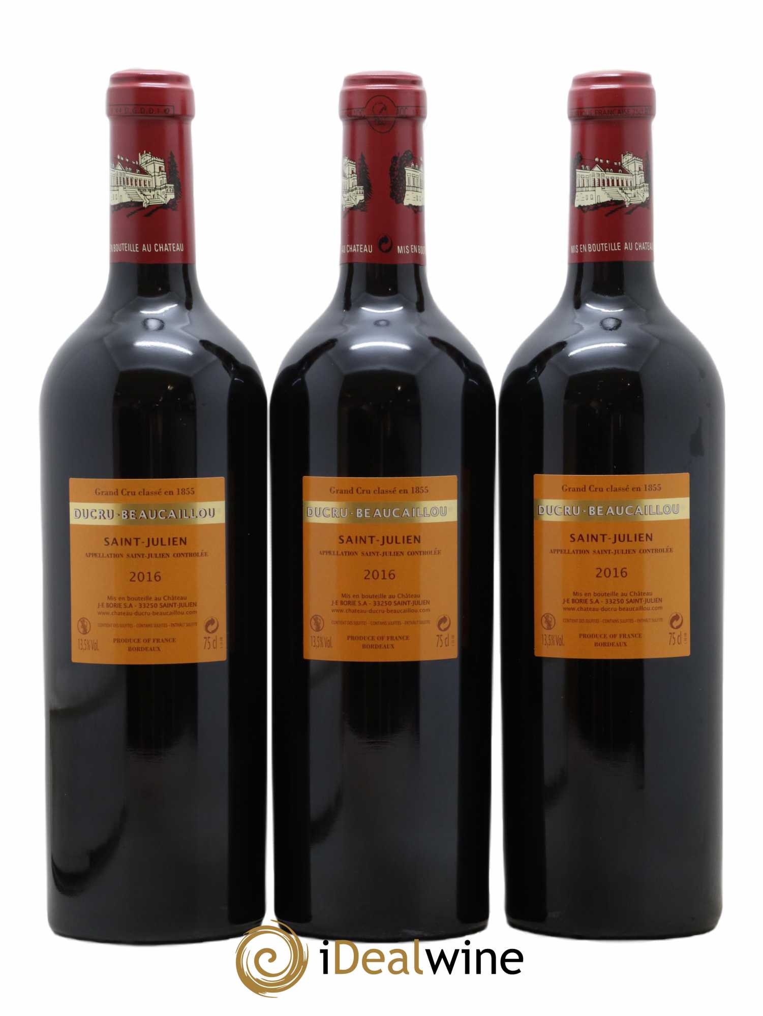Château Ducru Beaucaillou 2ème Grand Cru Classé 2016 - Lot de 3 bouteilles - 1