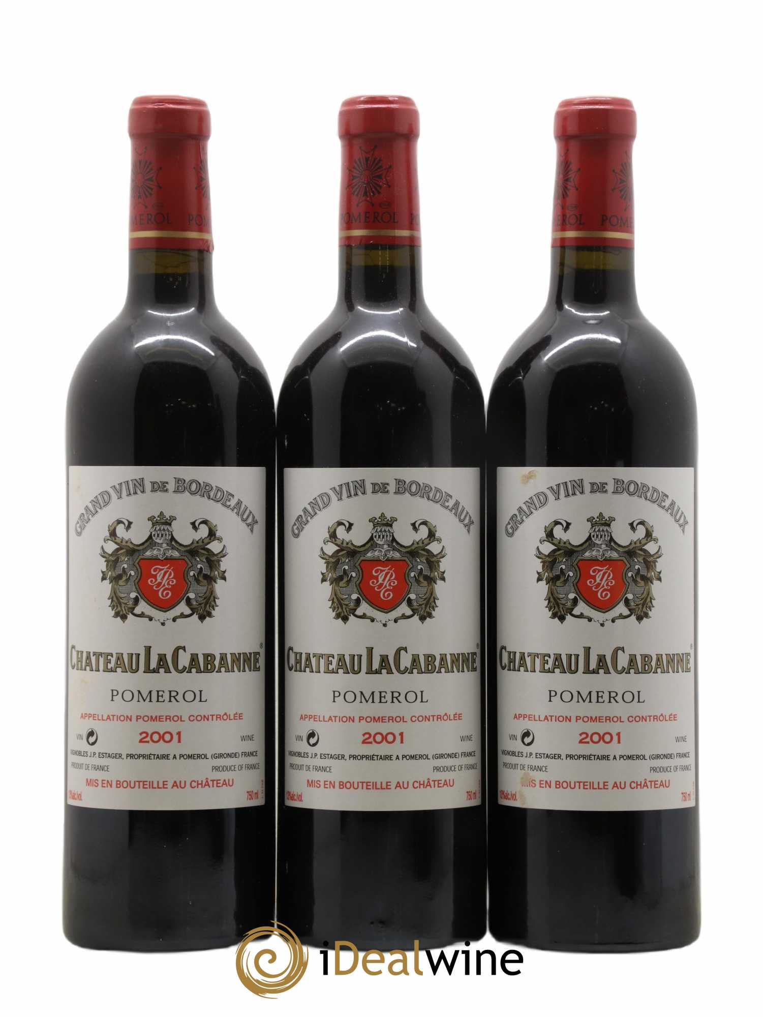 Château la Cabanne 2001 - Lot de 6 bouteilles - 1