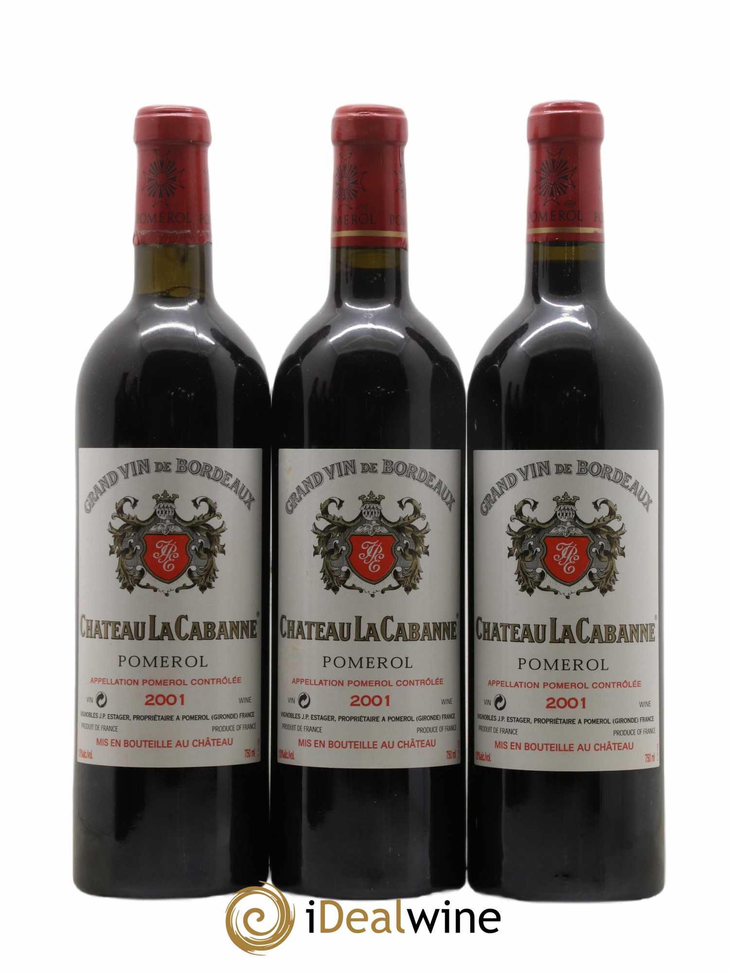 Château la Cabanne 2001 - Lot de 6 bouteilles - 1