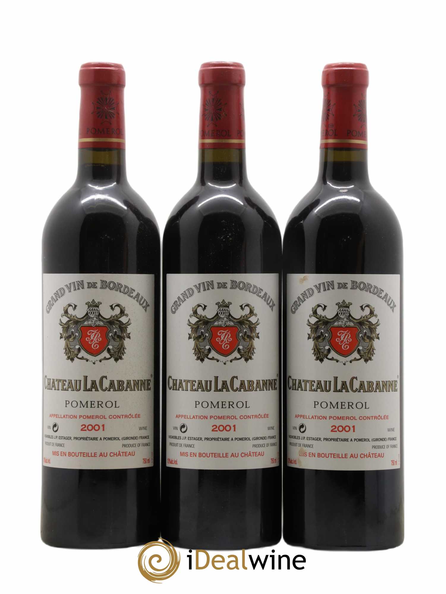 Château la Cabanne 2001 - Lot de 6 bouteilles - 2