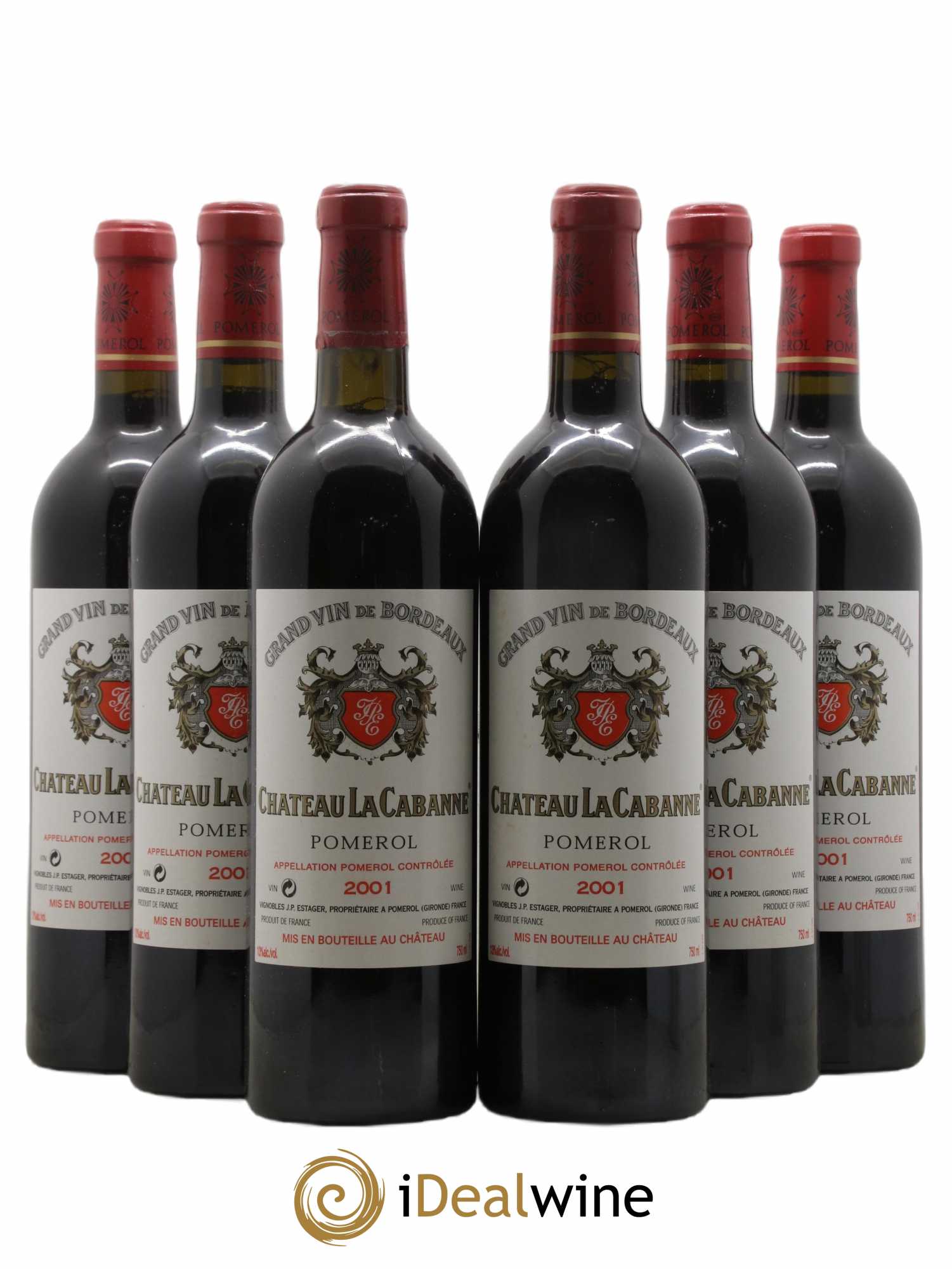Château la Cabanne 2001 - Lot de 6 bouteilles - 0