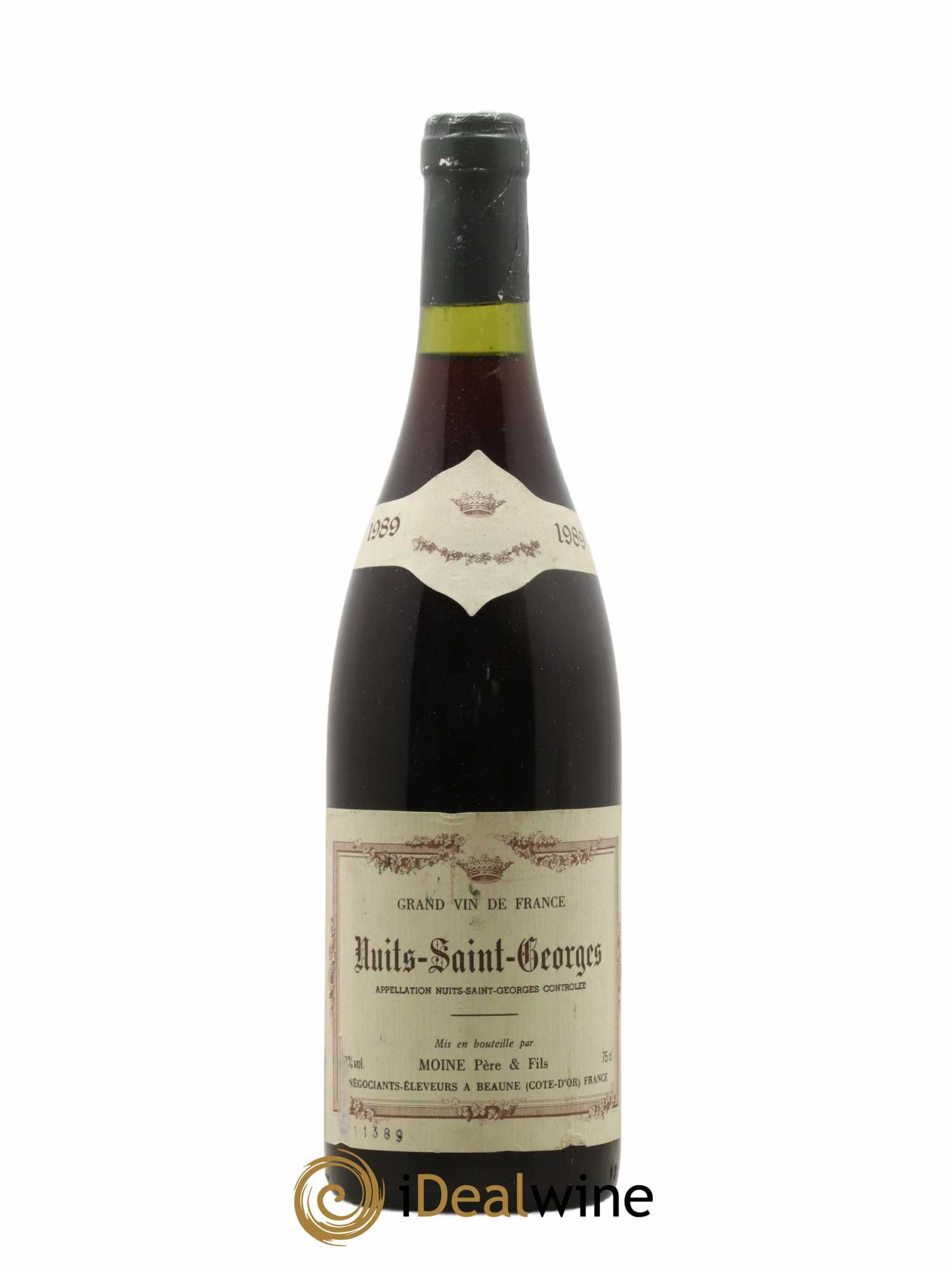 Nuits-Saint-Georges Moine Père et Fils 1989 - Lot de 1 bouteille - 0