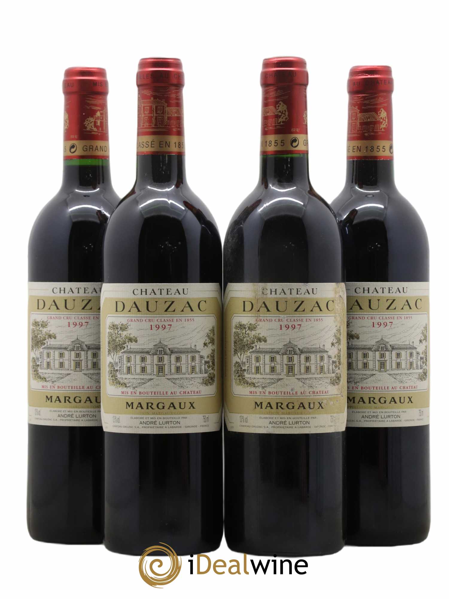 Château Dauzac 5ème Grand Cru Classé 1997 - Lot de 4 bouteilles - 0