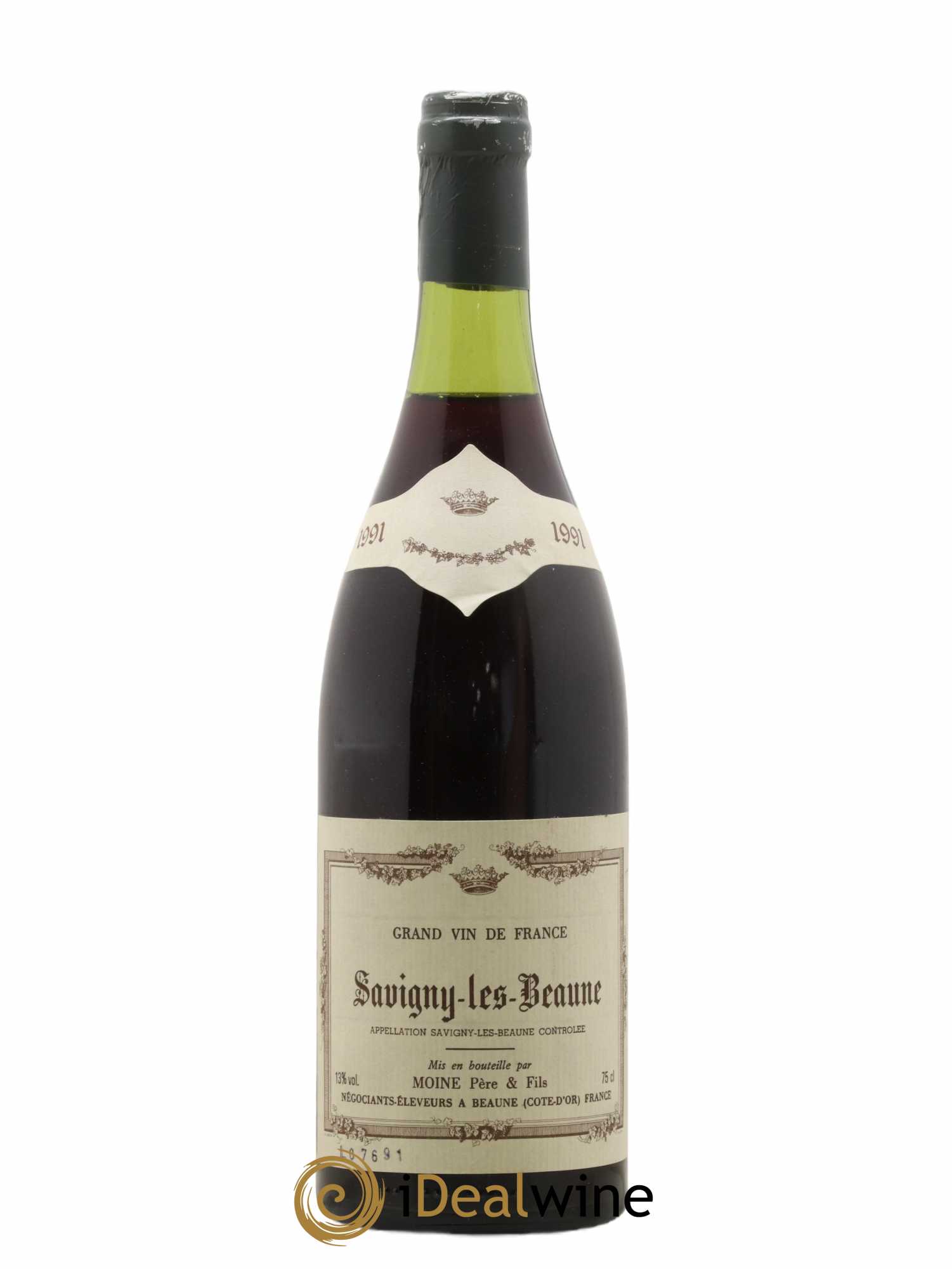 Savigny-lès-Beaune Moine Pere Et Fils 1991 - Lot de 1 bouteille - 0