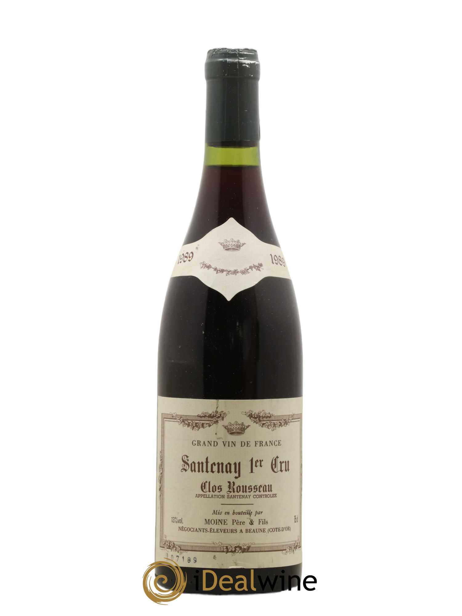 Santenay 1er Cru Clos Rousseau Moine Pere Et Fils 1989 - Lot of 1 bottle - 0