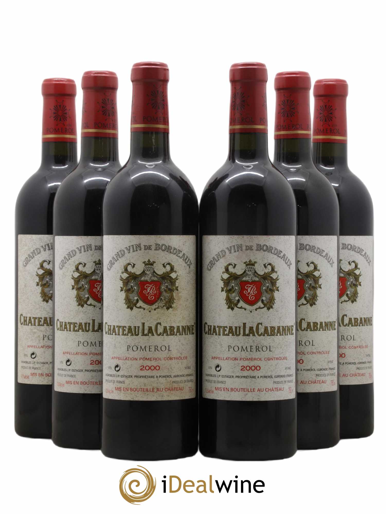 Château la Cabanne 2000 - Lot de 6 bouteilles - 0