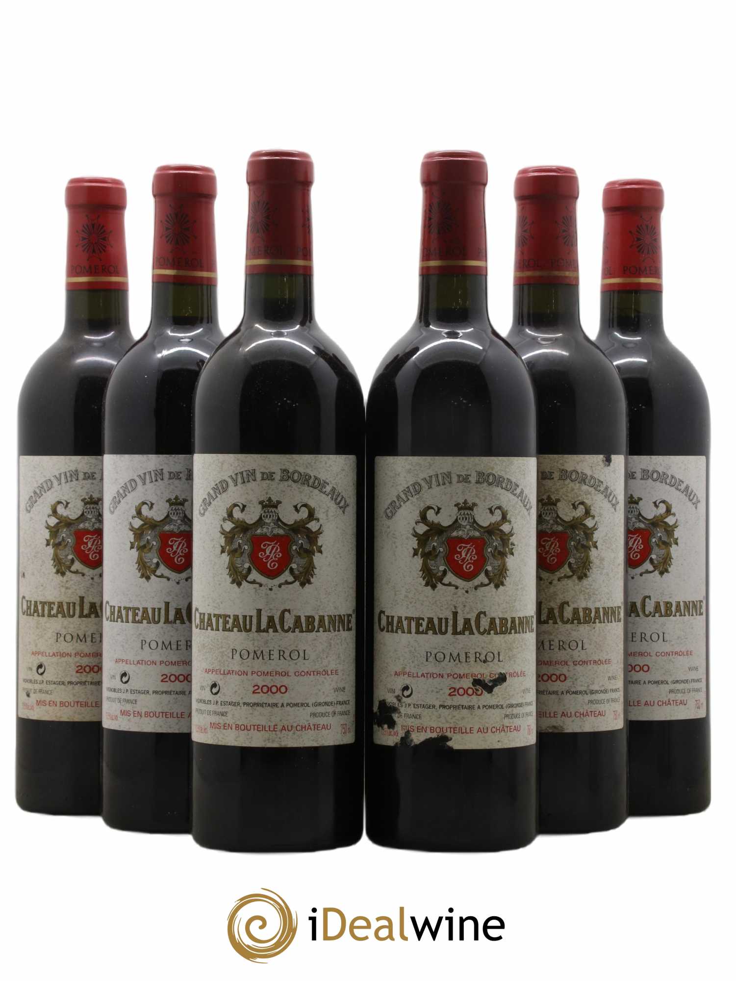 Château la Cabanne 2000 - Lot de 6 bouteilles - 0