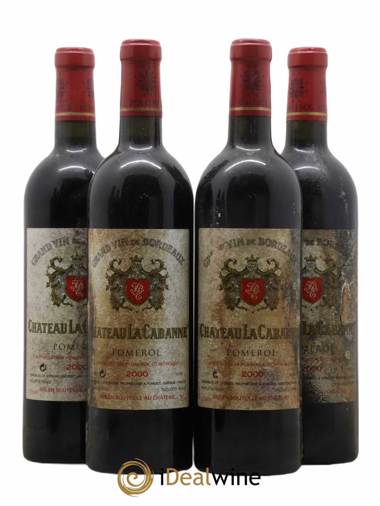 Château la Cabanne 2000 - Lot de 4 bouteilles - 0