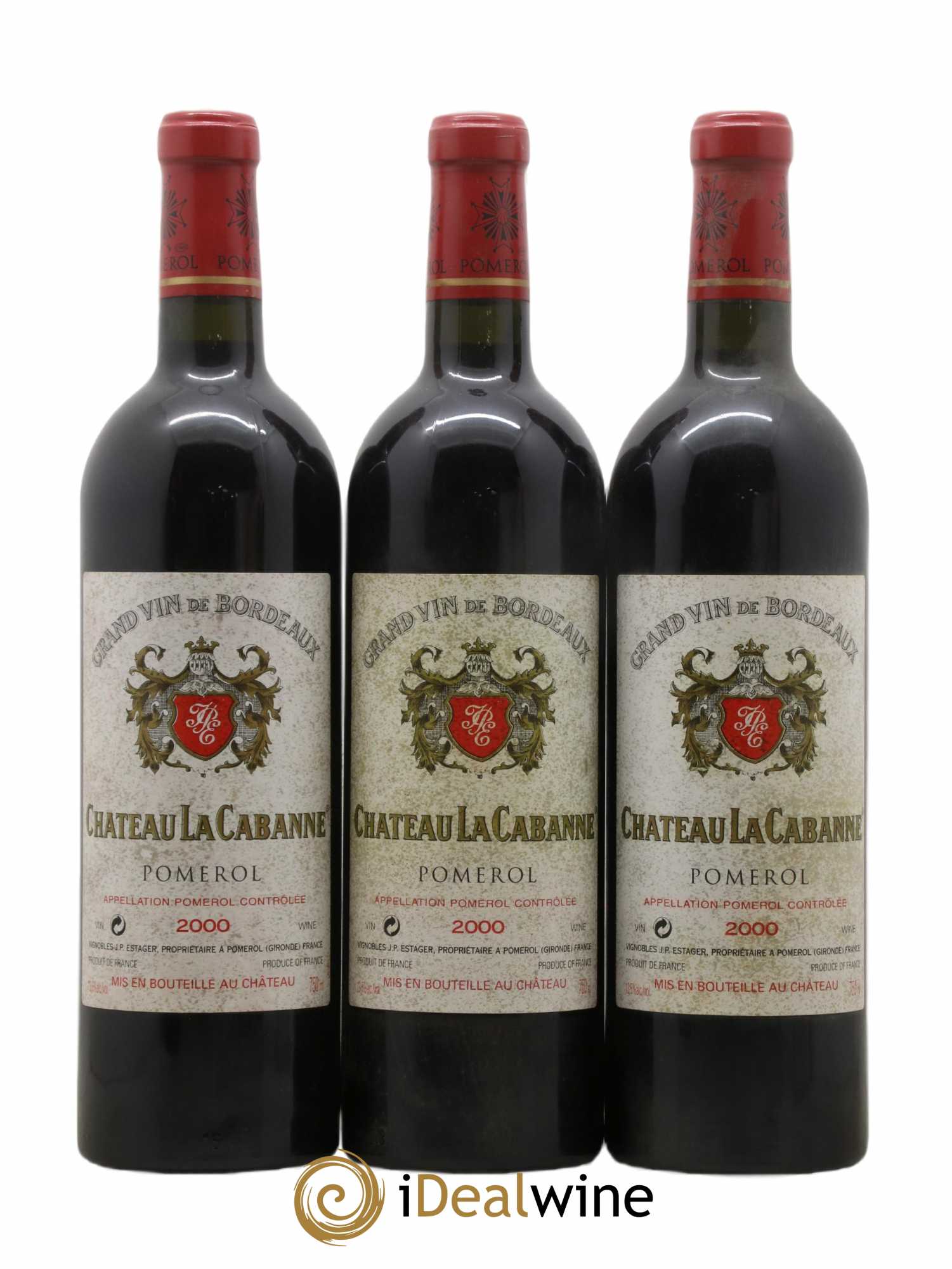 Château la Cabanne 2000 - Lot de 3 bouteilles - 0