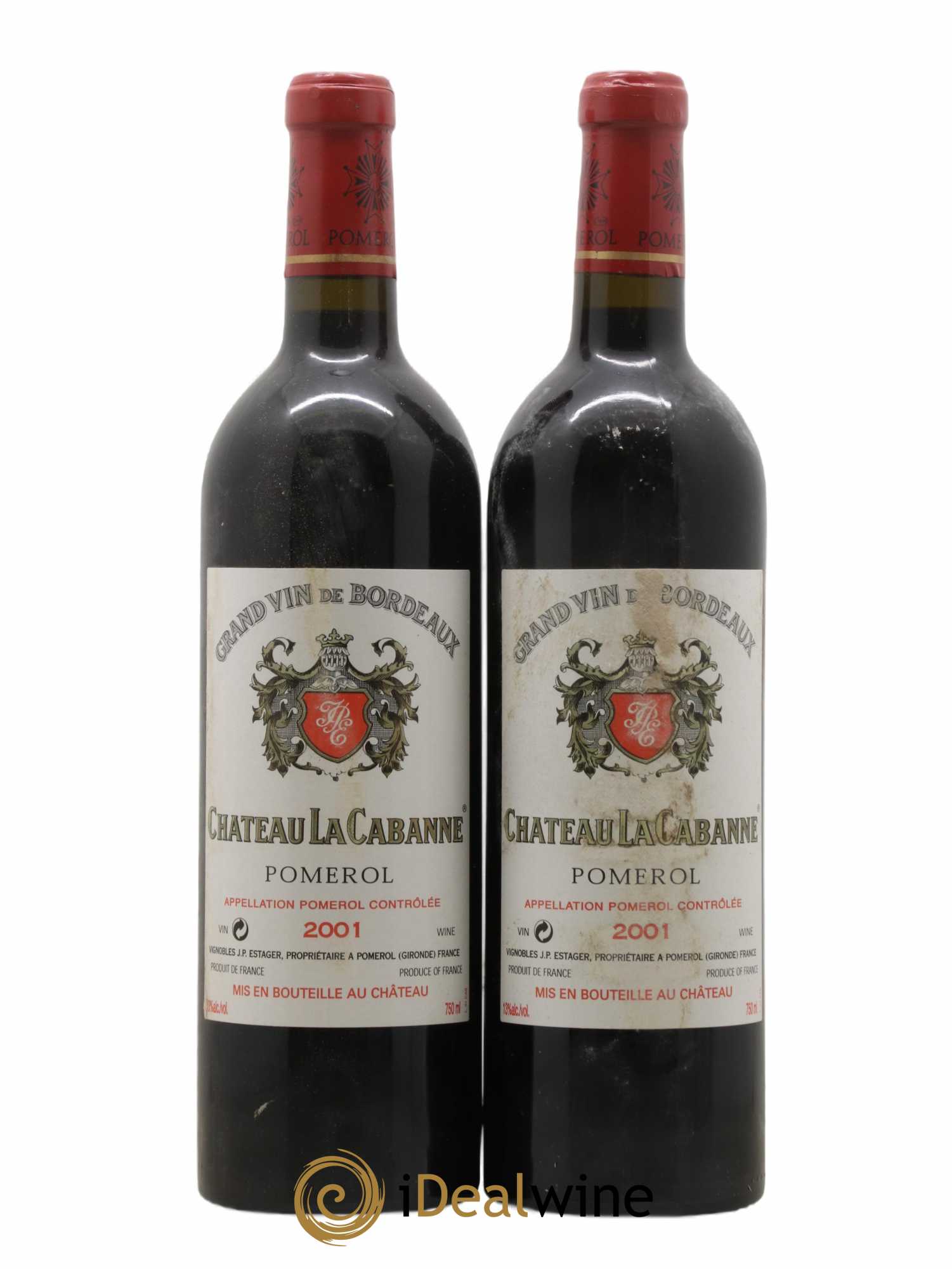 Château la Cabanne 2001 - Lot de 2 bouteilles - 0