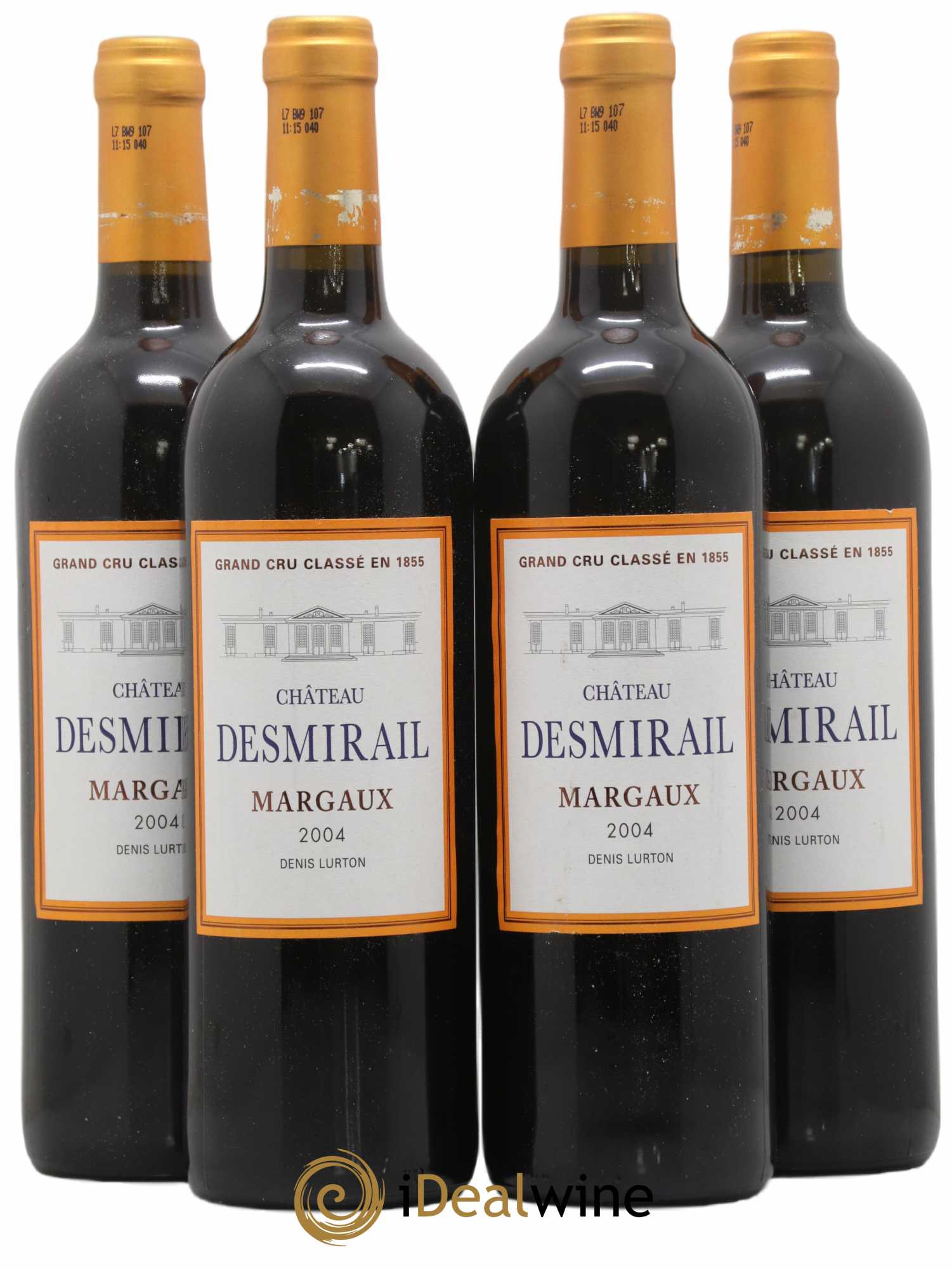 Château Desmirail 3ème Grand Cru Classé 2004 - Lot de 4 bouteilles - 0