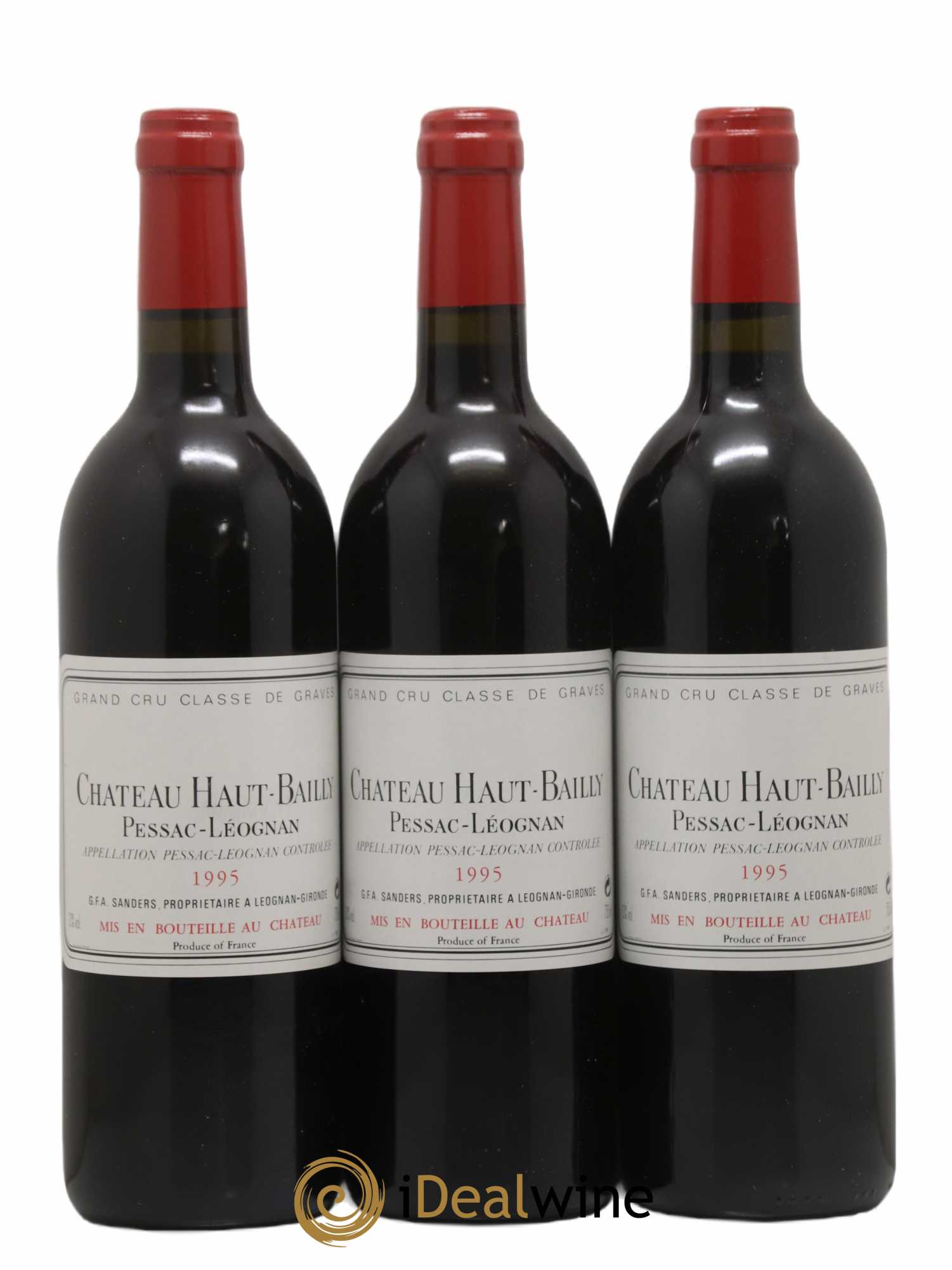 Château Haut-Bailly Cru Classé de Graves 1995 - Lot de 12 bouteilles - 1