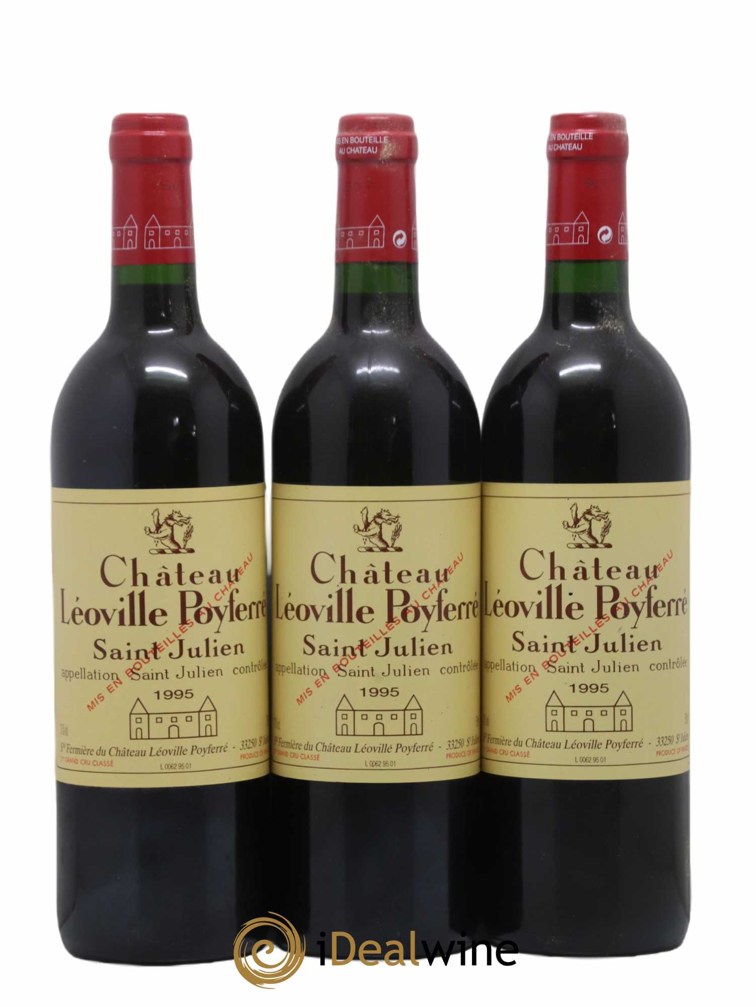 Château Léoville Poyferré 2ème Grand Cru Classé 1995 - Lot of 12 bottles - 1