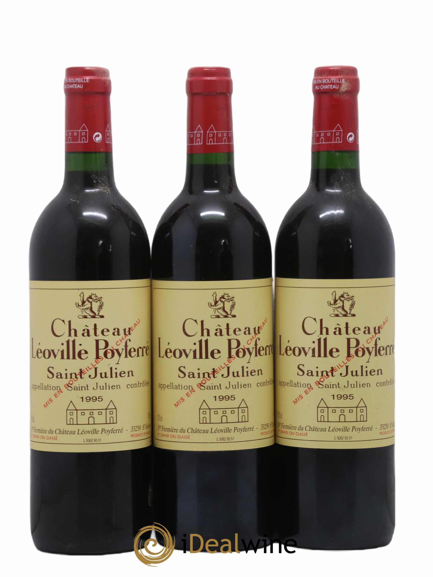 Château Léoville Poyferré 2ème Grand Cru Classé 1995 - Lot of 12 bottles - 3