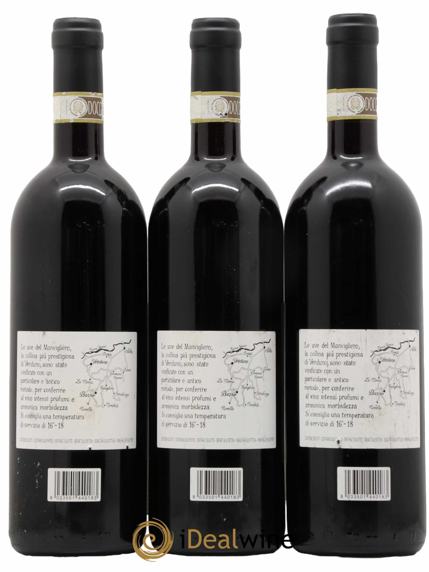 Barolo DOCG Monvigliero Comm. Giovan Battista Burlotto 2013 - Lot de 3 bouteilles - 1