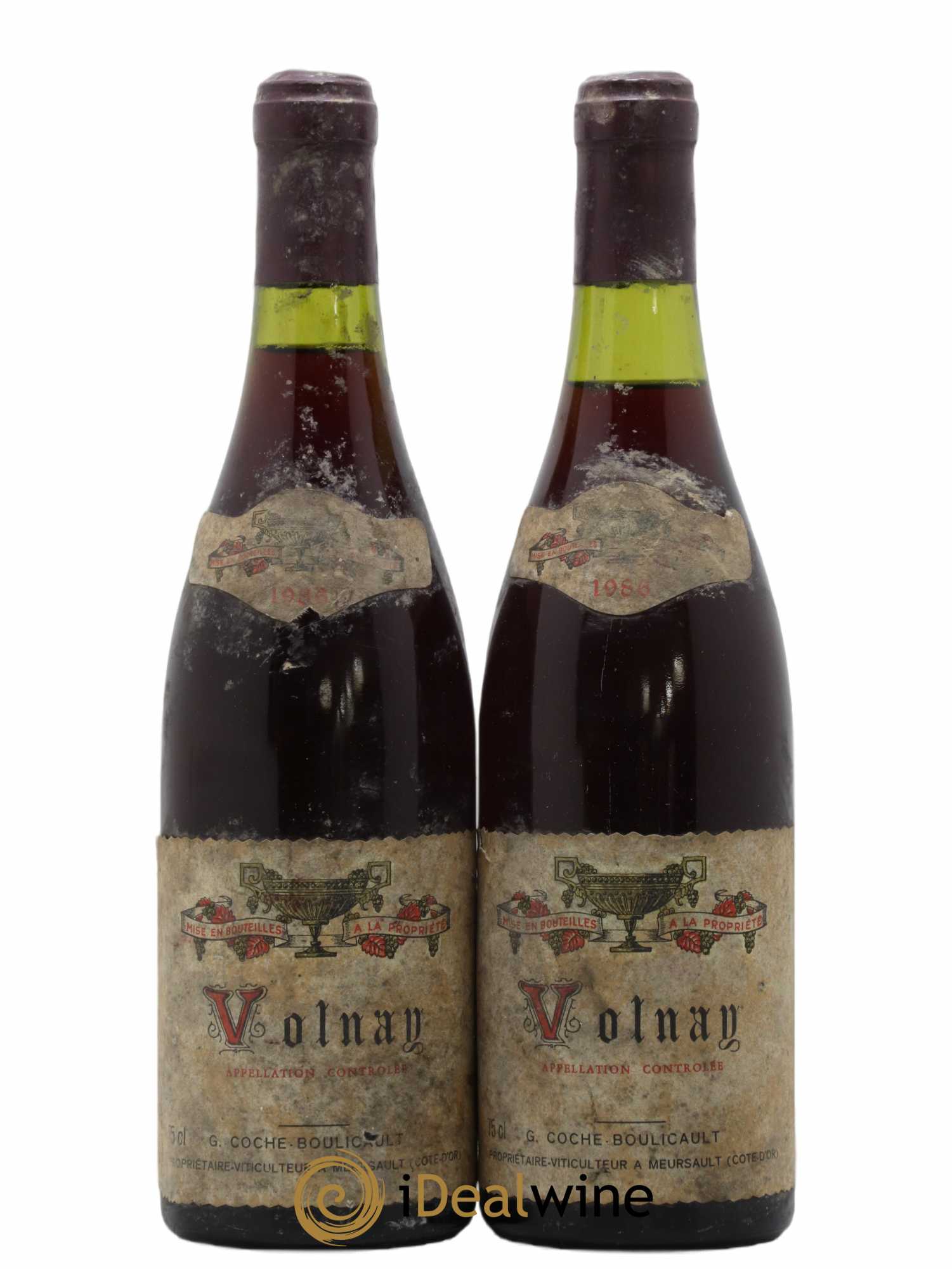 Volnay Coche Dury (Domaine) (sans prix de réserve) 1986 - Lot de 2 bouteilles - 0