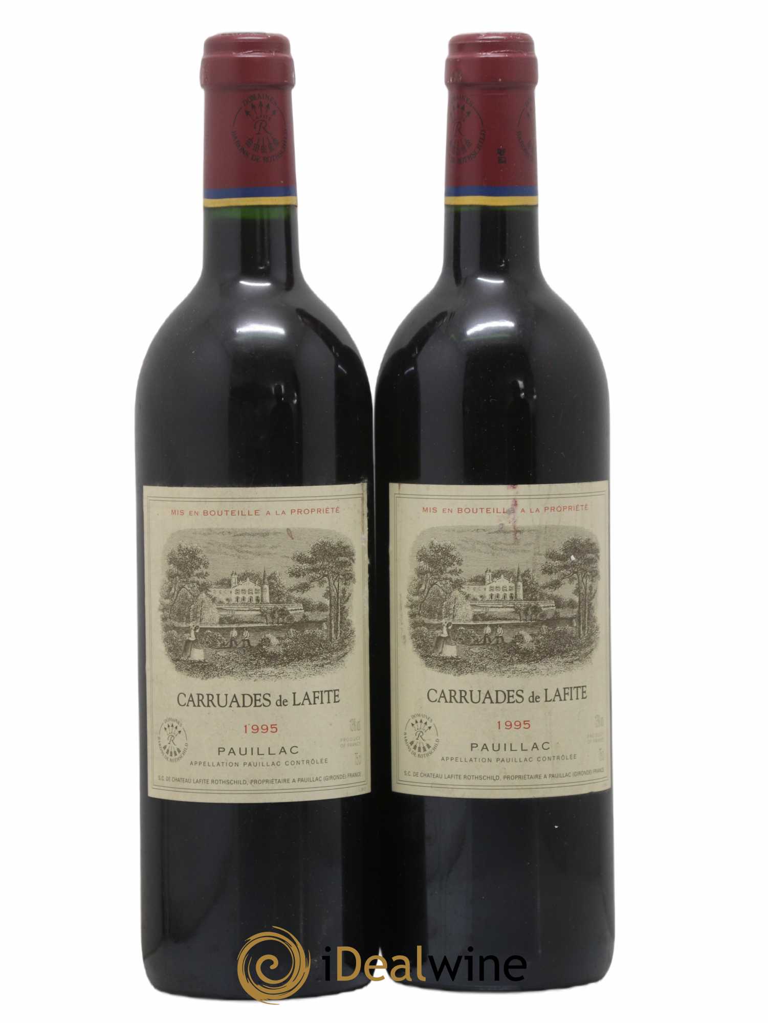 Carruades de Lafite Rothschild Second Vin 1995 - Lot de 2 bouteilles - 0