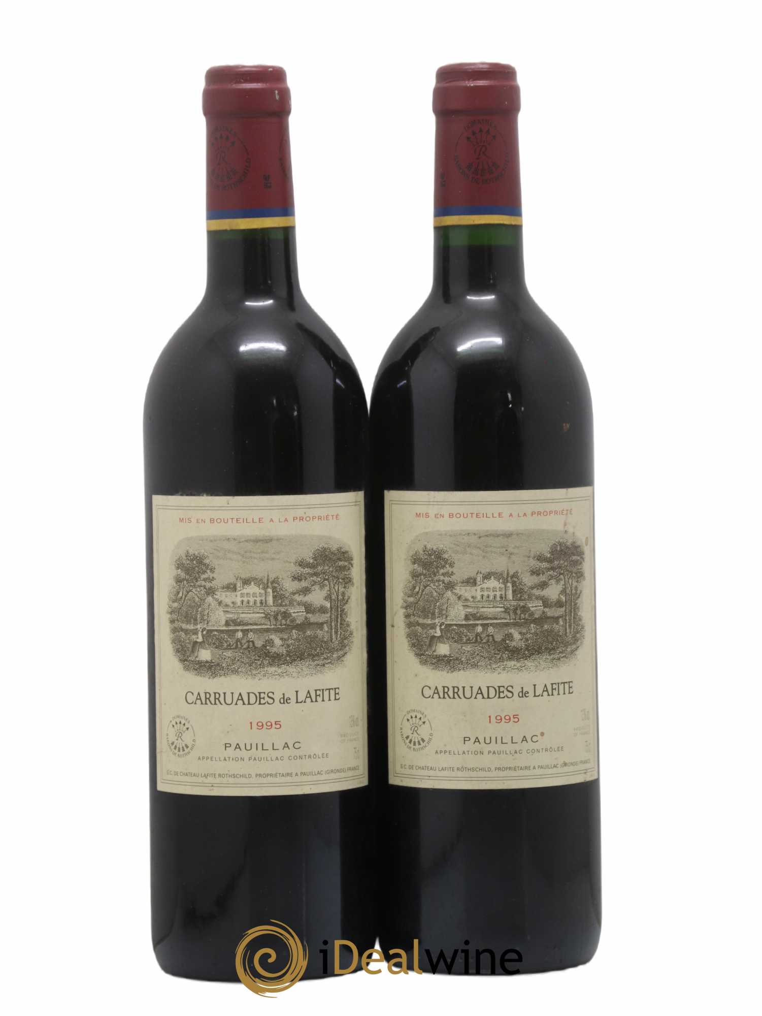 Carruades de Lafite Rothschild Second Vin 1995 - Lot de 2 bouteilles - 0