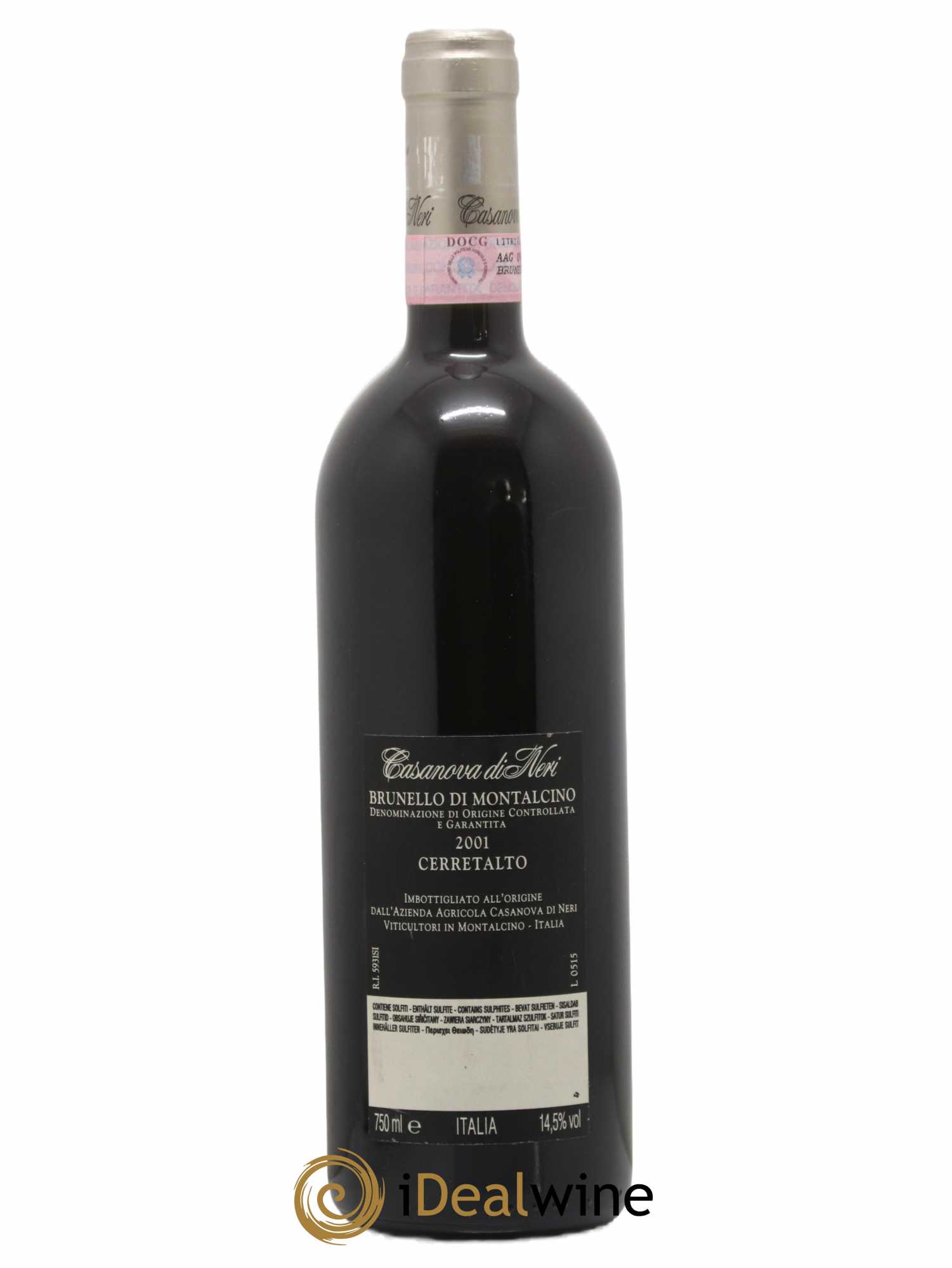Brunello di Montalcino DOCG Casanova di Neri - Giacomo Neri Cerretalto 2001 - Lot de 1 bouteille - 1