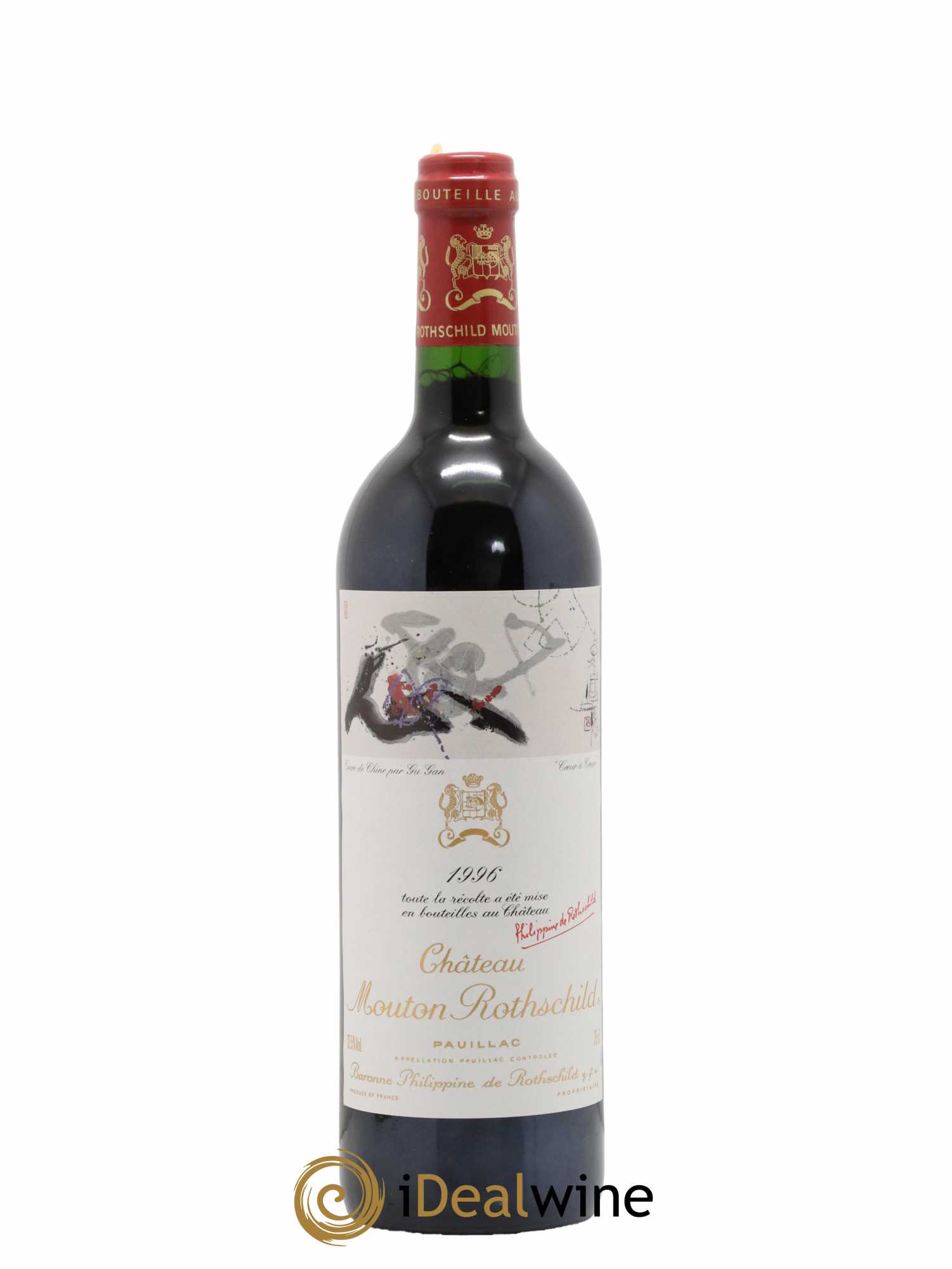 Château Mouton Rothschild 1er Grand Cru Classé 1996 - Lot de 1 bouteille - 0