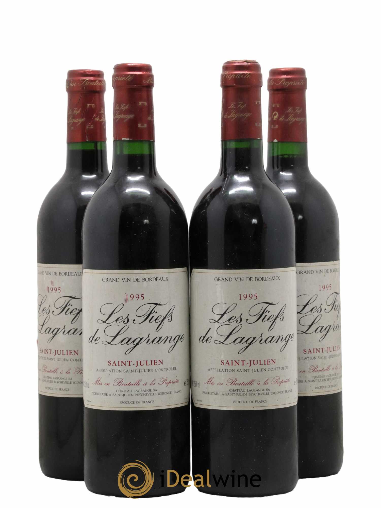 Les Fiefs de Lagrange Second Vin 1995 - Lot de 4 bouteilles - 0