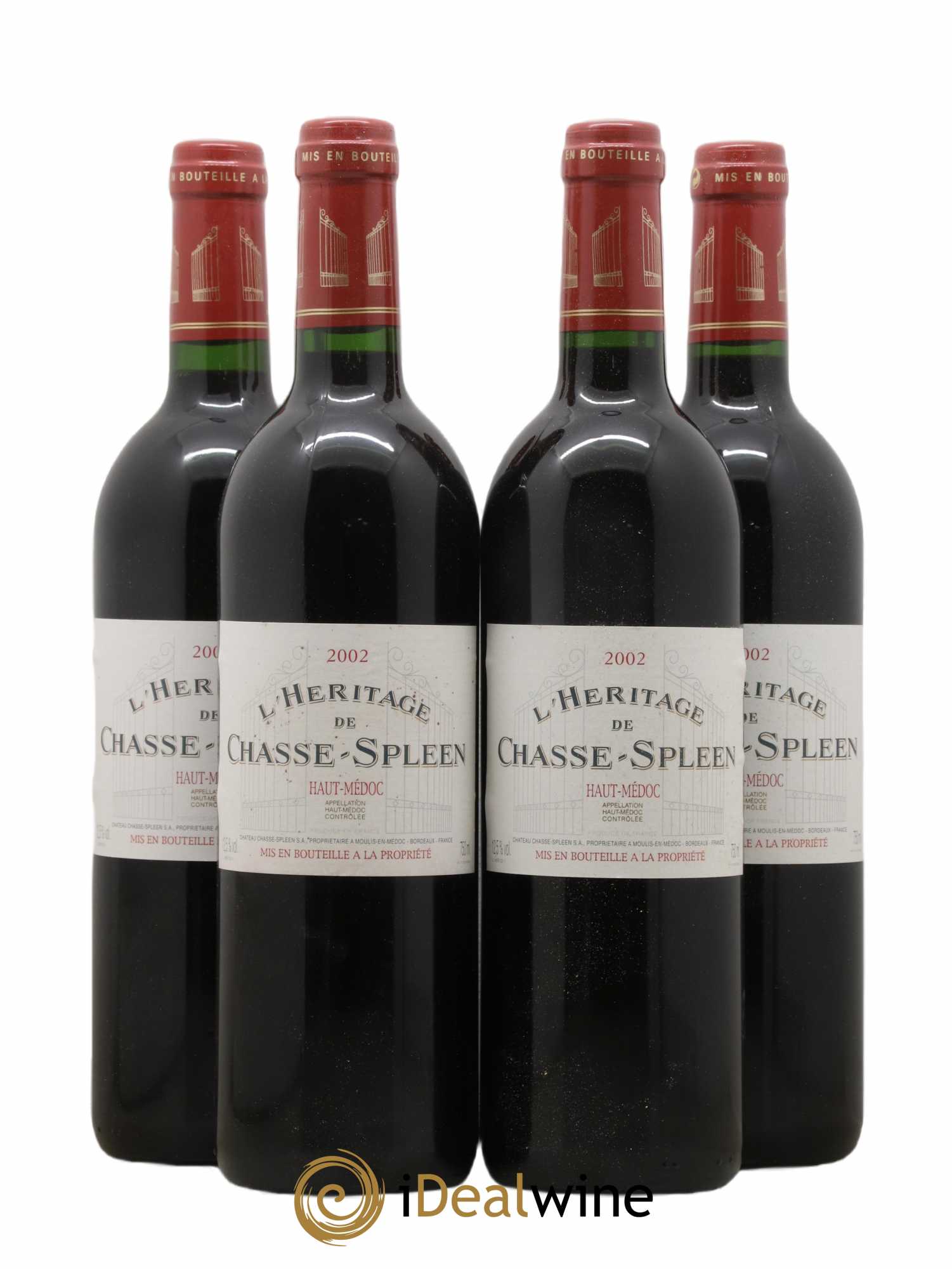 Héritage (Ermitage) de Chasse Spleen 2002 - Lot de 4 bouteilles - 0