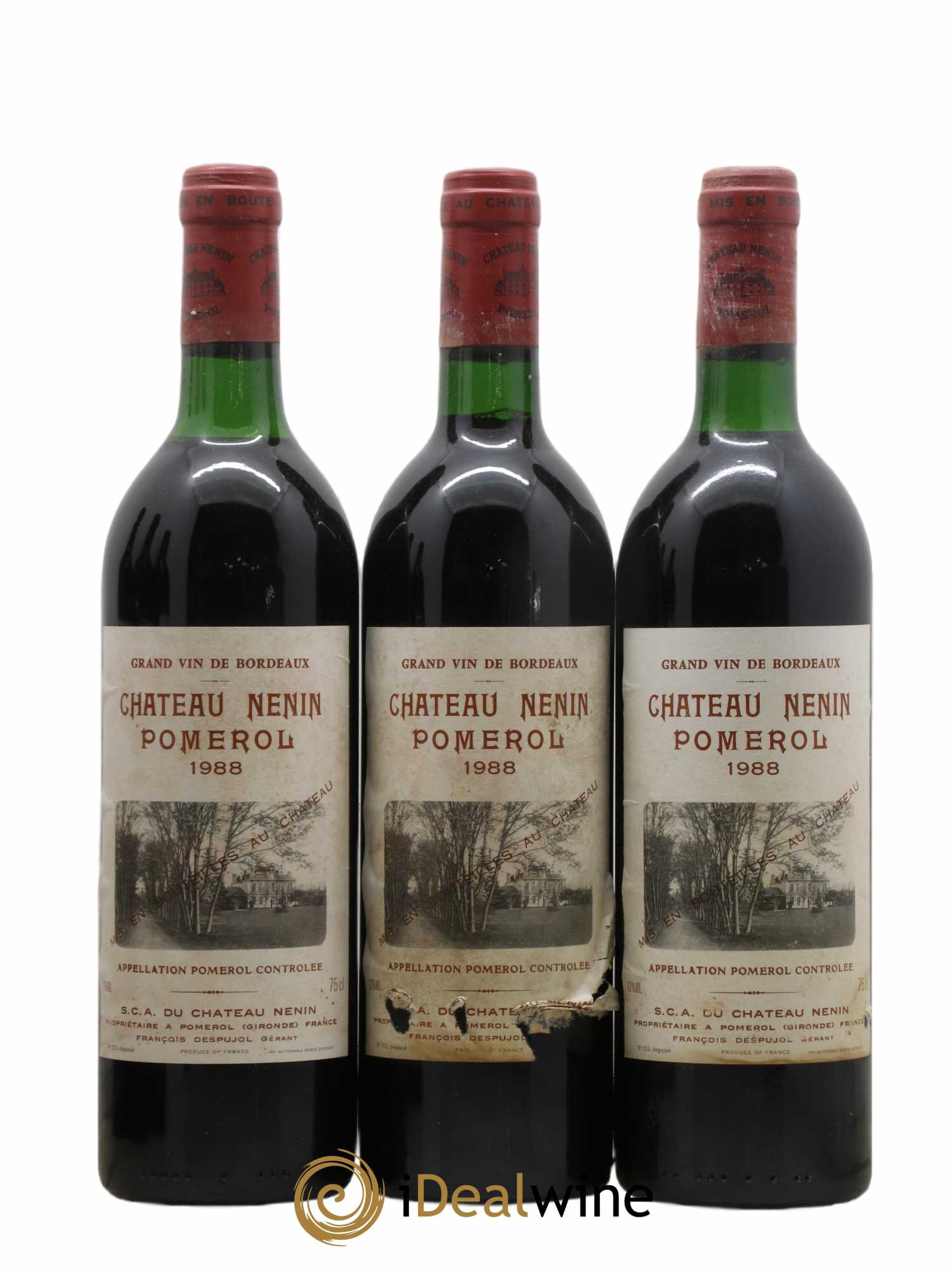 Château Nenin 1988 - Lot of 12 bottles - 4