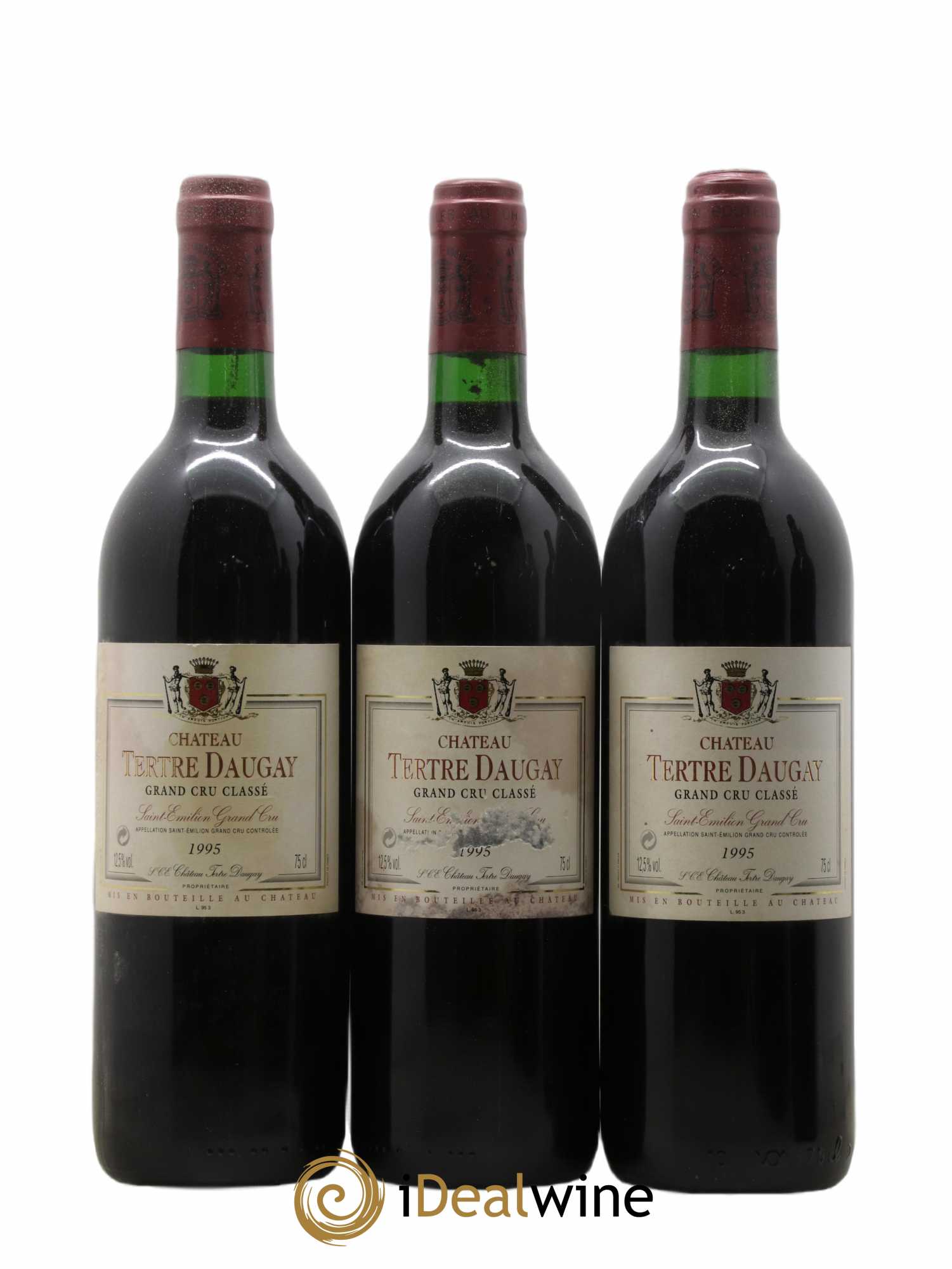 Château Tertre Daugay Grand Cru Classé 1995 - Lot de 6 bouteilles - 1