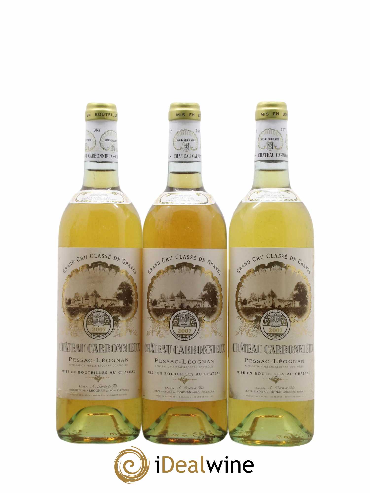 Château Carbonnieux Cru Classé de Graves 2007 - Lot de 6 bouteilles - 1