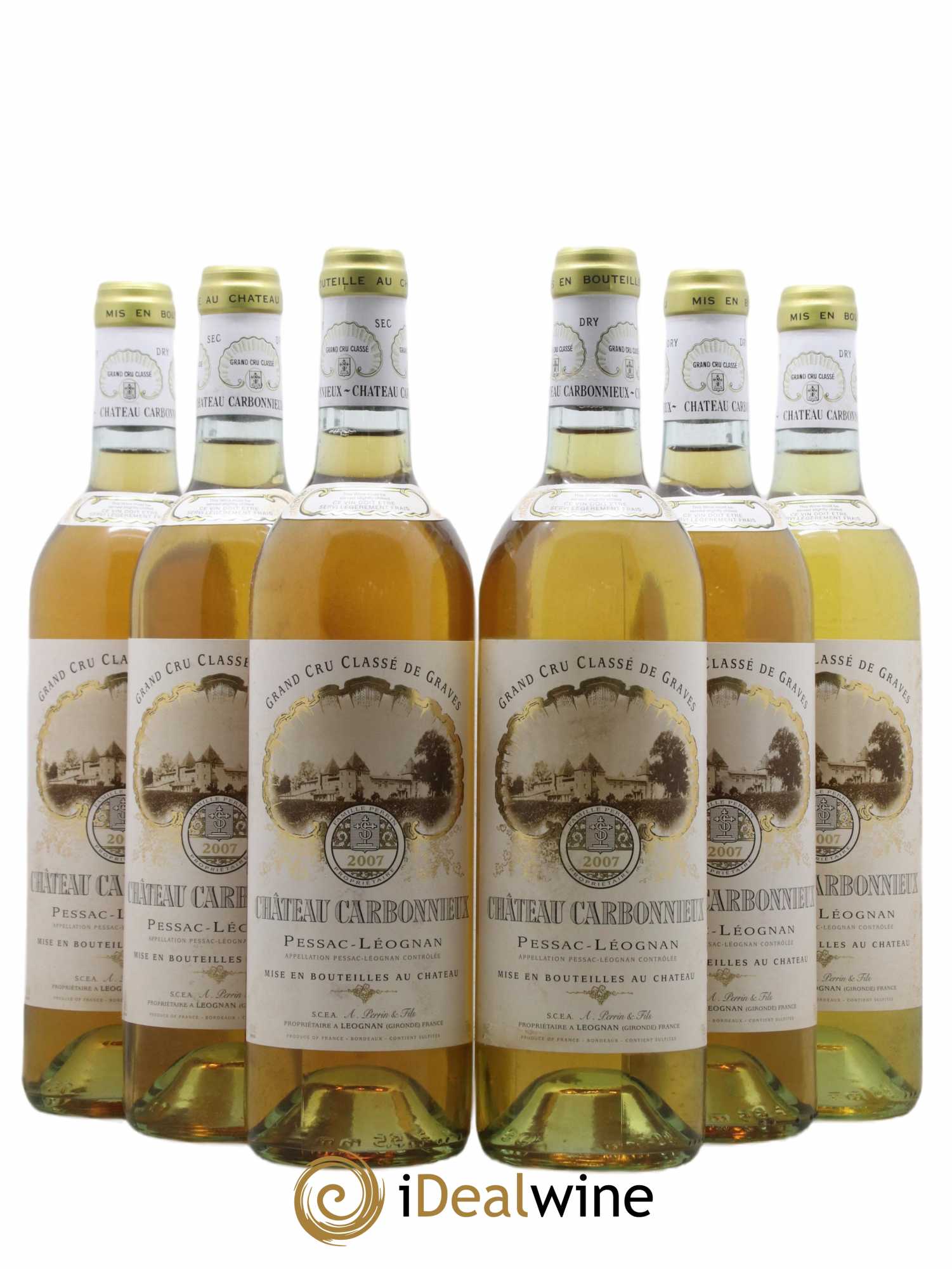 Château Carbonnieux Cru Classé de Graves 2007 - Lot de 6 bouteilles - 0