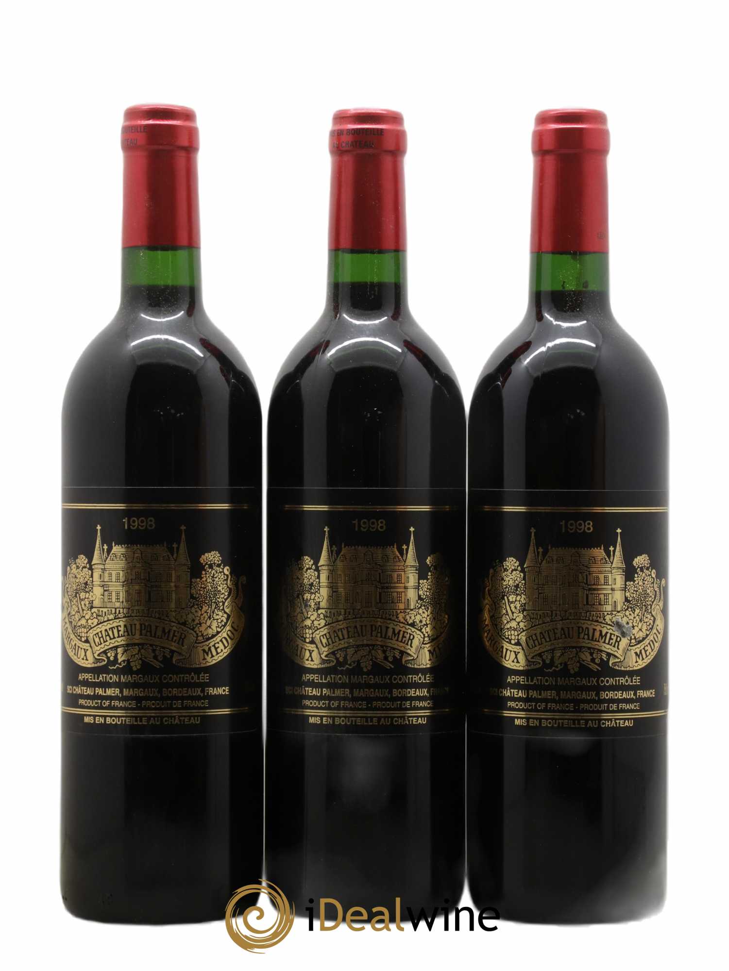 Château Palmer 3ème Grand Cru Classé 1998 - Lot de 12 bouteilles - 1
