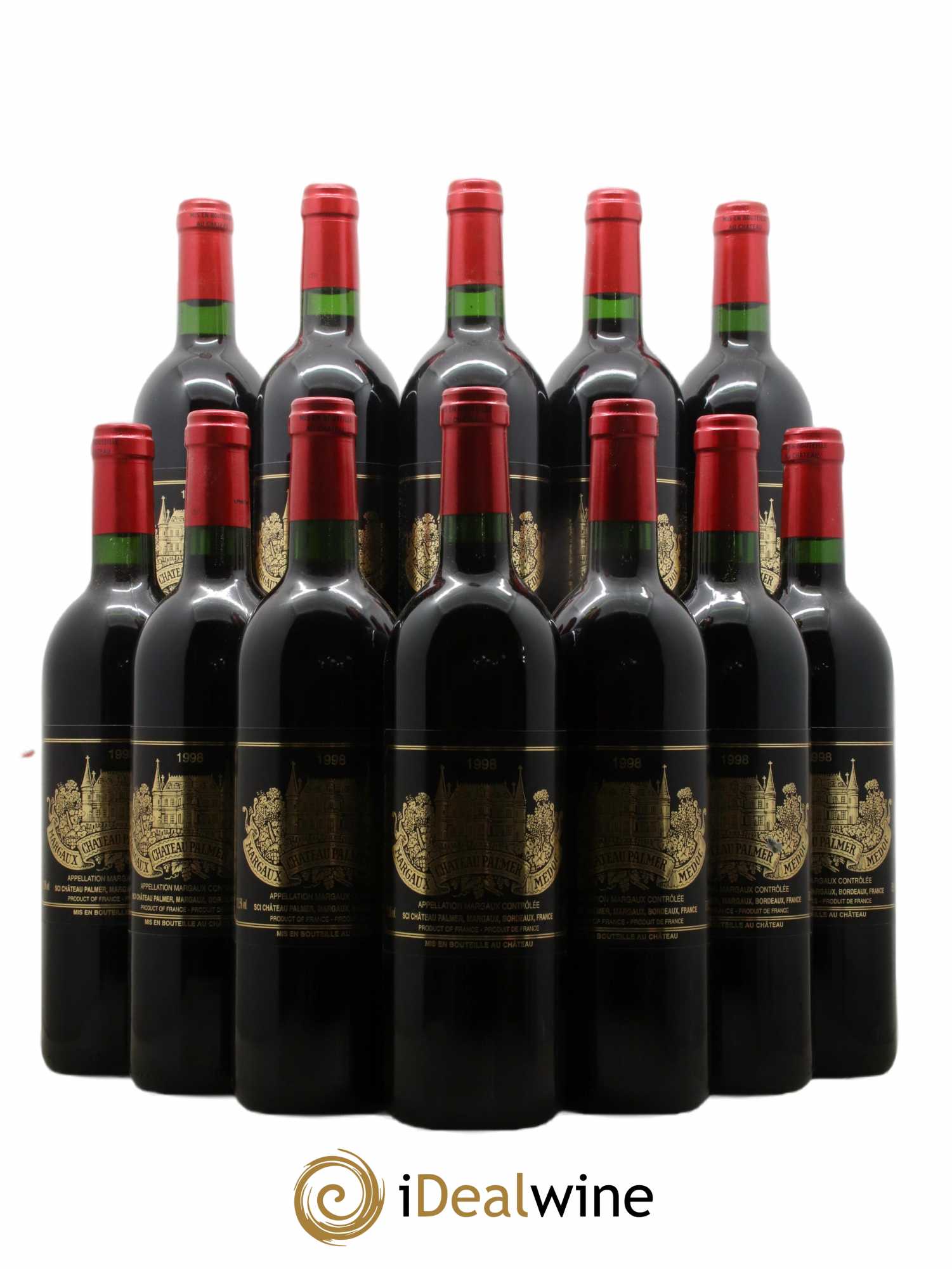 Château Palmer 3ème Grand Cru Classé 1998 - Lot de 12 bouteilles - 0