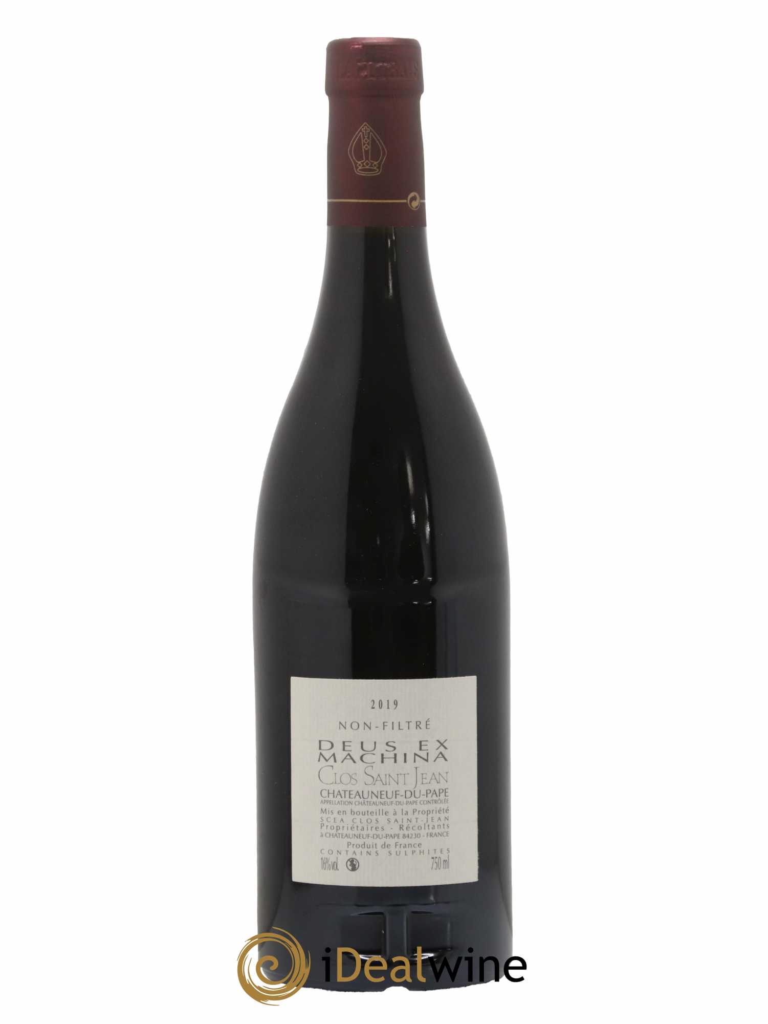 Châteauneuf-du-Pape Clos Saint-Jean Deus Ex Machina Pascal et Vincent Maurel 2019 - Lot of 1 bottle - 1